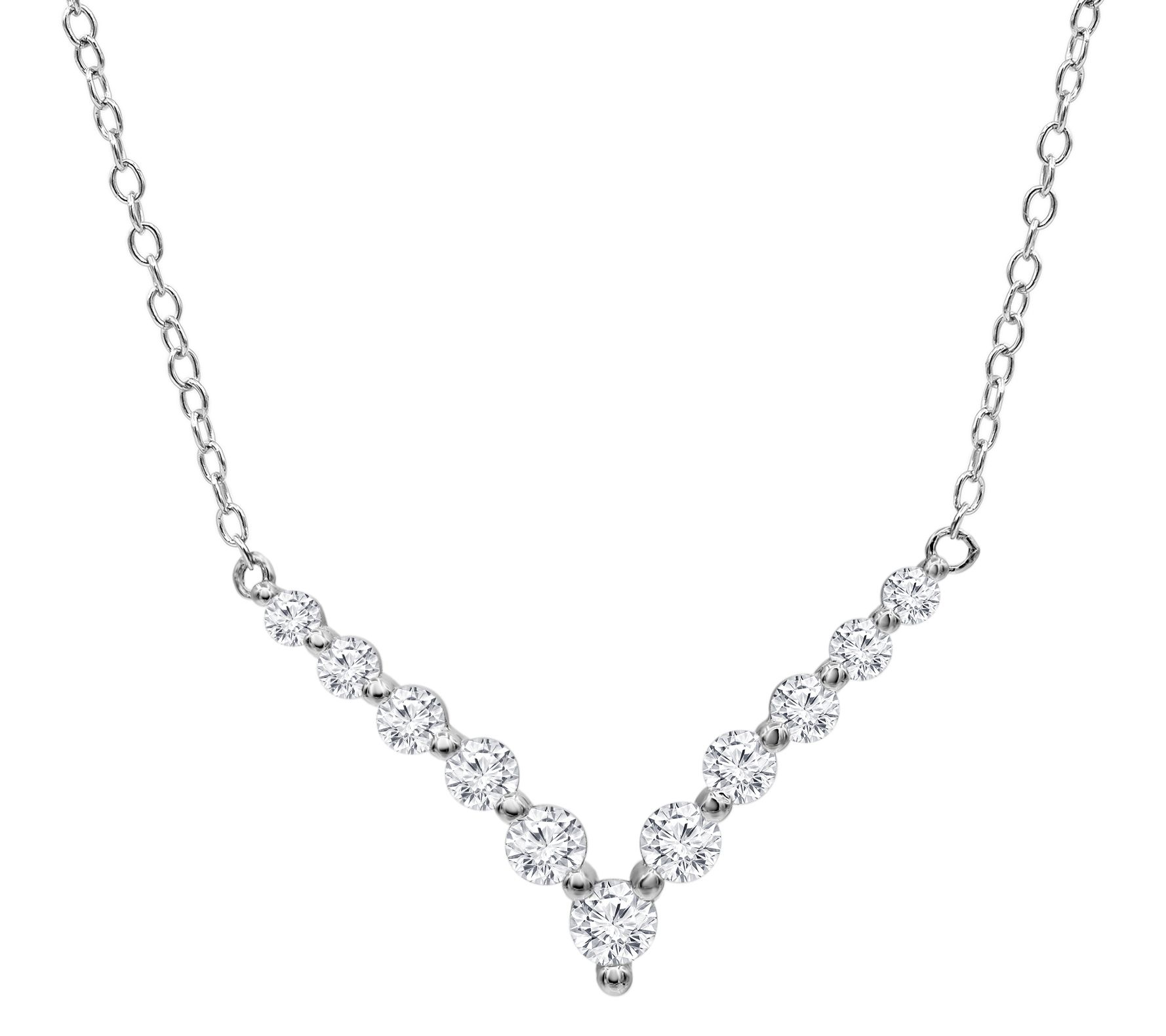 Qvc deals diamonique pendants