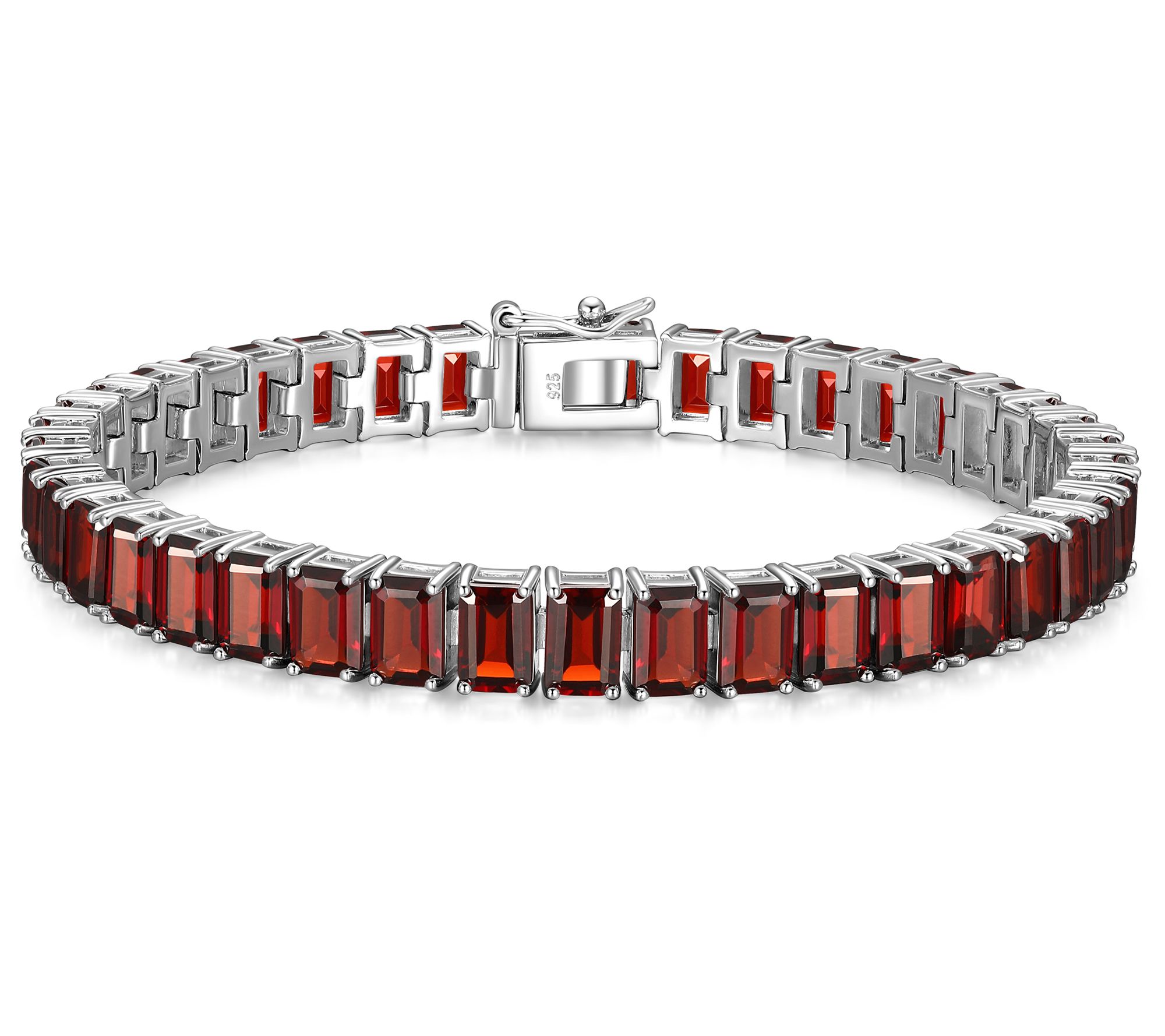 Affinity Gems 25.70 cttw Garnet Tennis Bracelet, Sterling