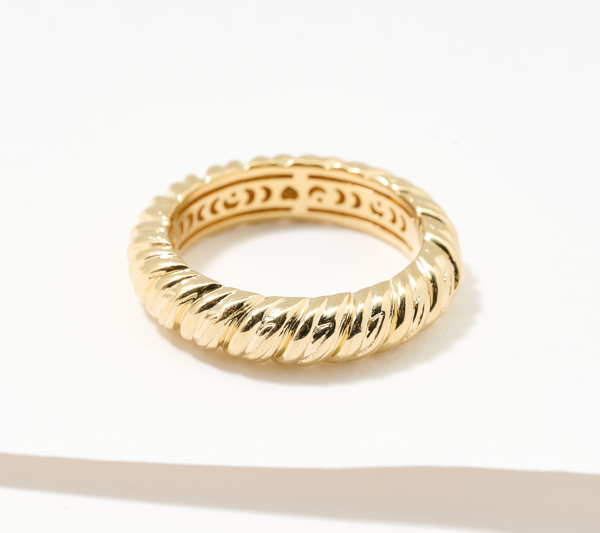 Christian James by Scott Grimes 14K Gold Clad Ripple Band Ring