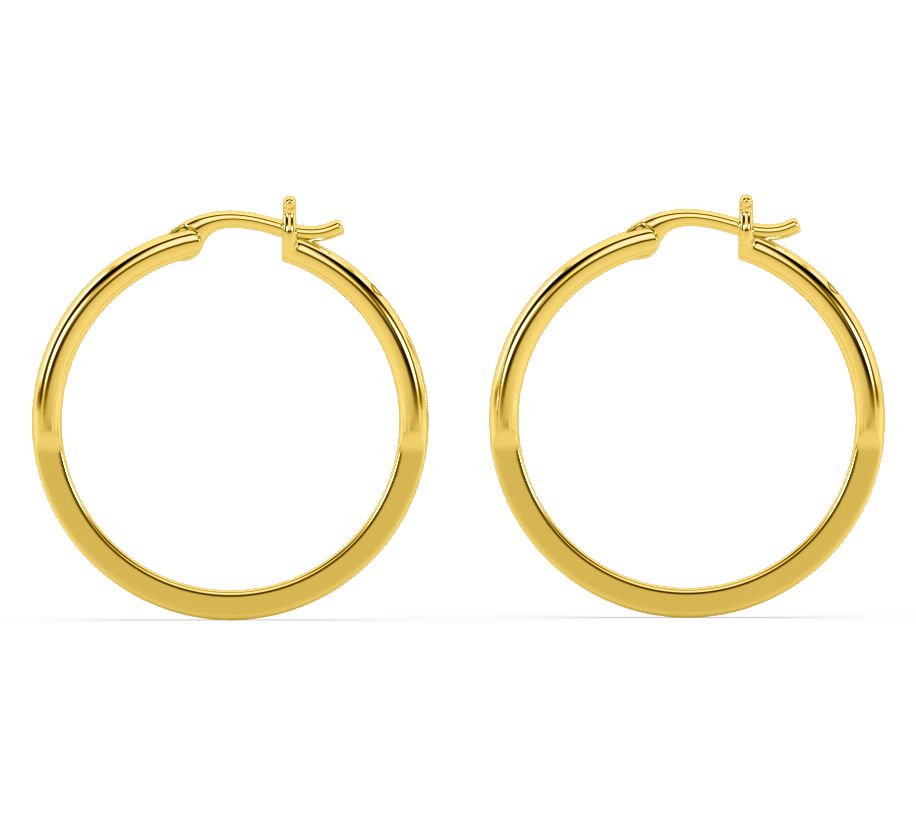 ONI Fine Jewelry Sterling Silver Basic Large O-Hoop Earrings