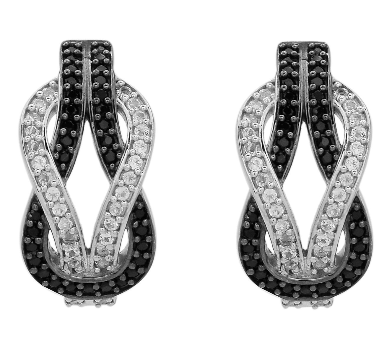 Affinity Gems Spinel & White Topaz Earrings, Sterling