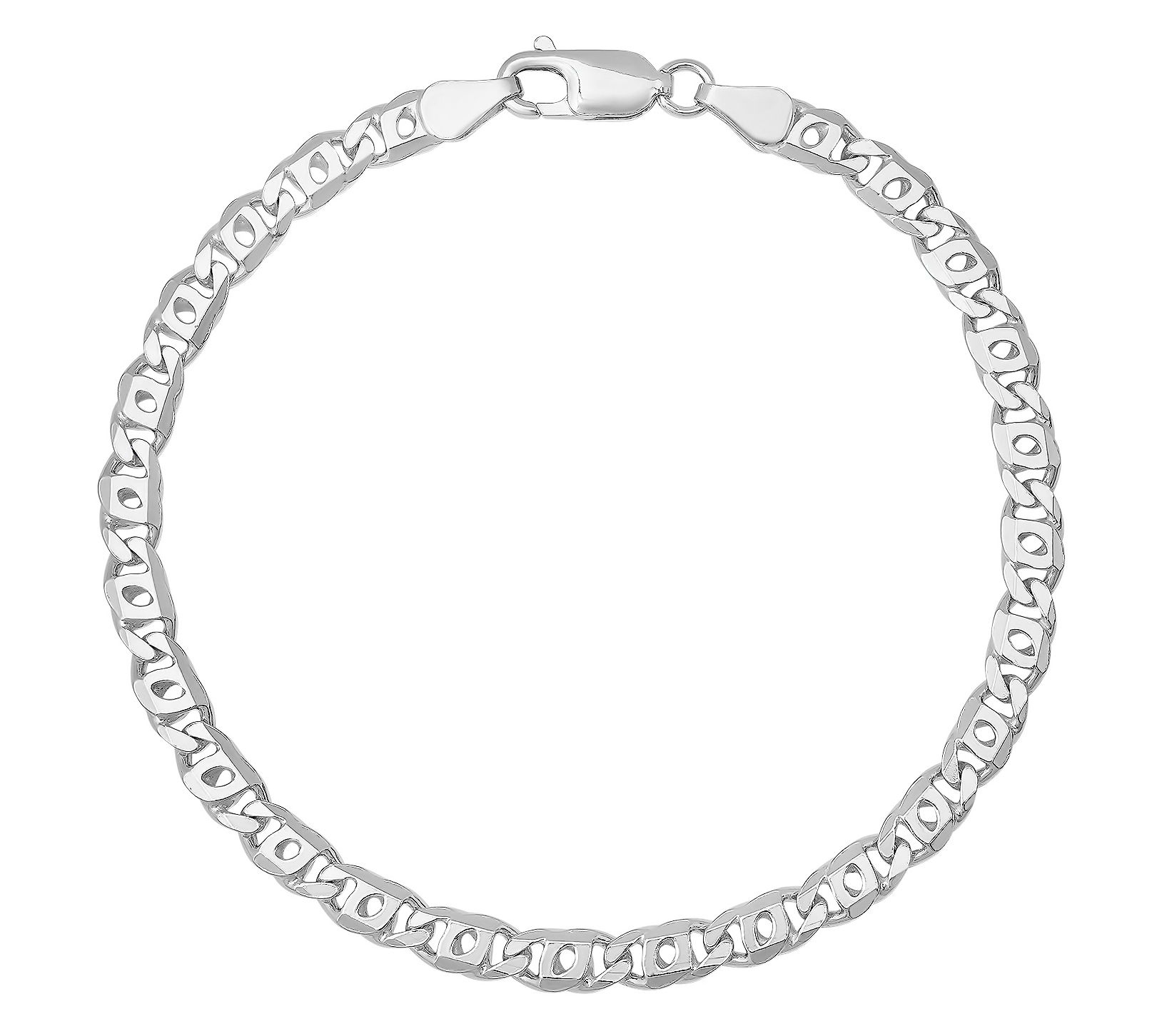 Italian Silver Men's 8-1/2" Bold Link Bracelet