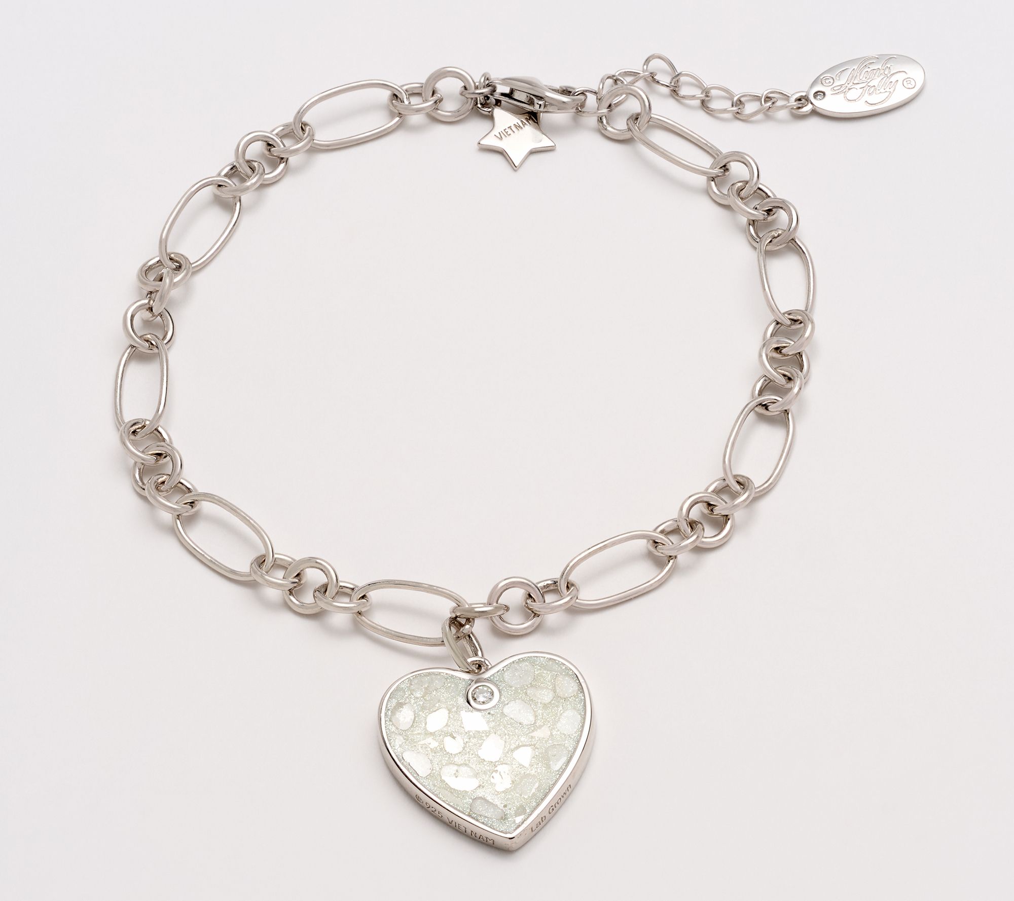Kirks Folly Stardust Diamond I Remember You By Heart Bracelet