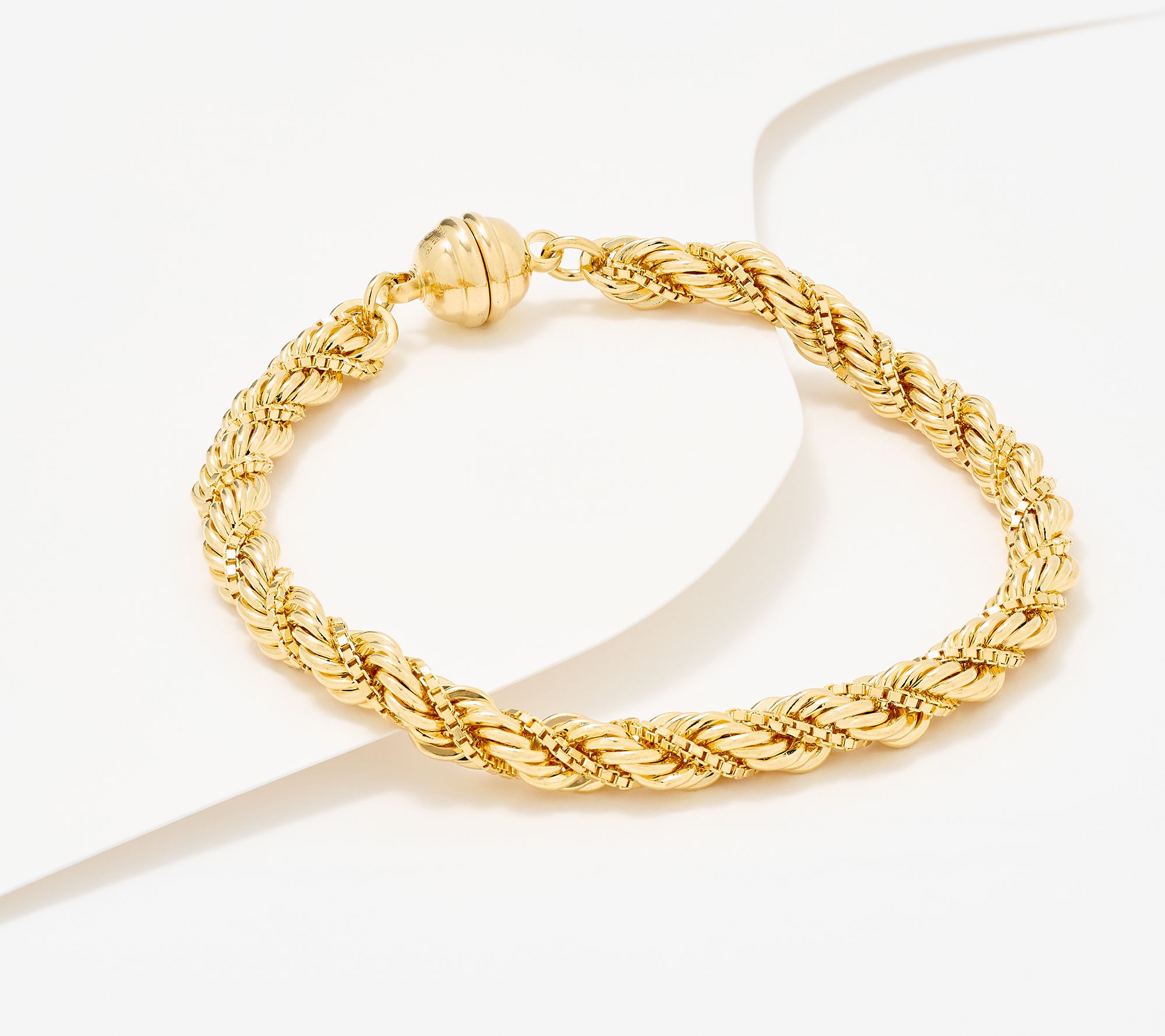 David Markstein Premier Duetto Hand Crafted Rope & Box Chain Bracelet