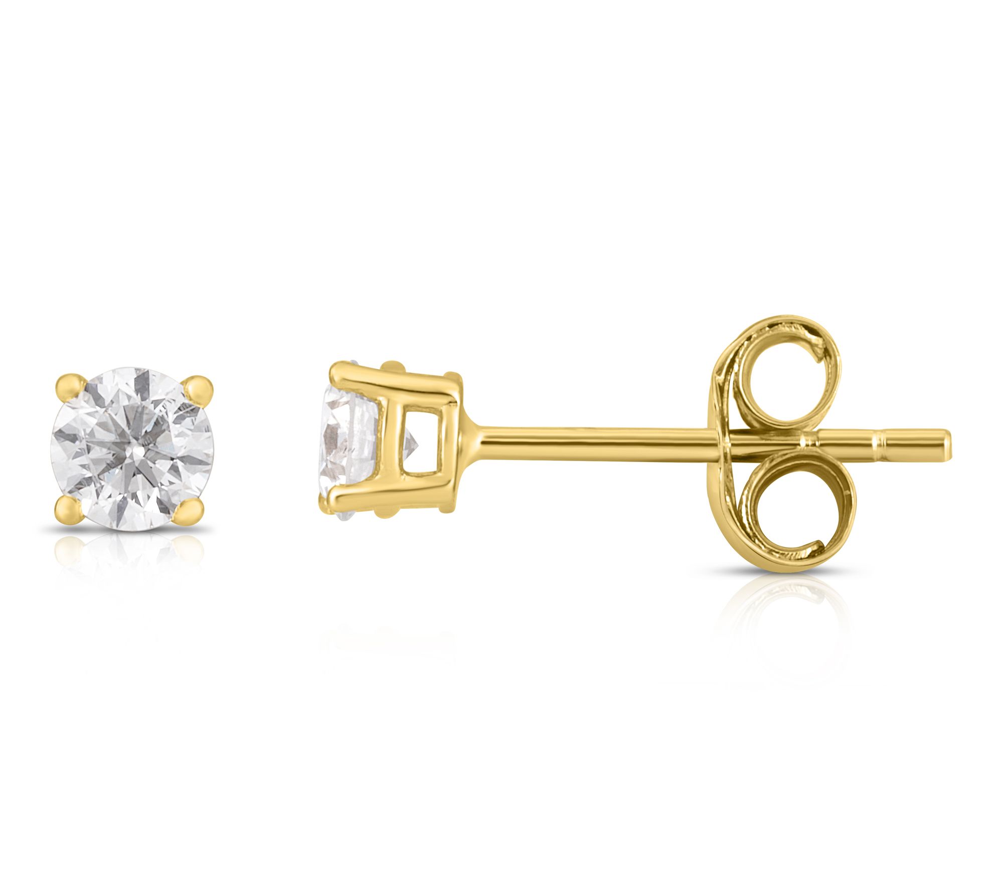 Fire Light 0.25 cttw Lab Grown Diamond Earrings, 14K Plated