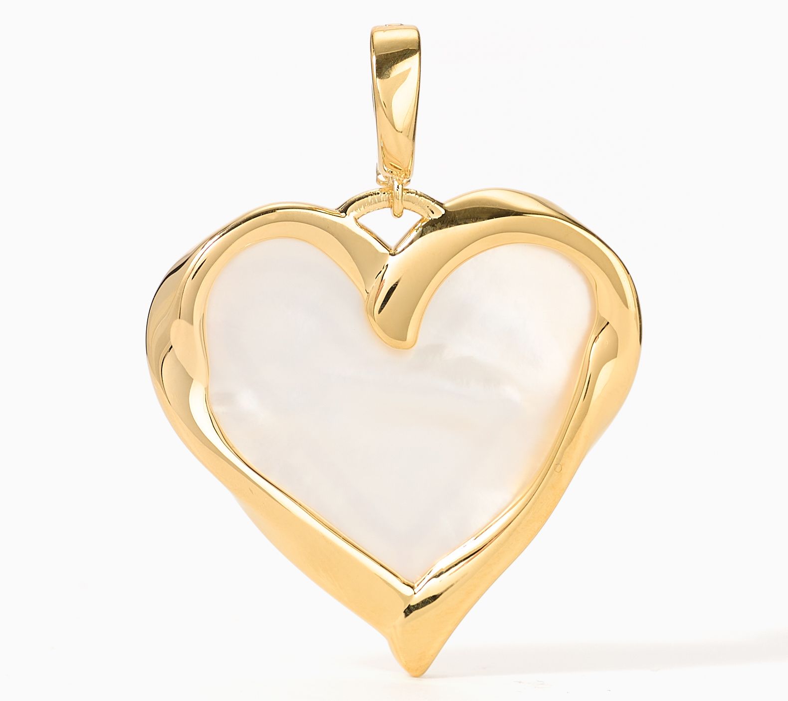 Christan James by Scott Grimes 14K Gold Plated Heart Inlay Enhancer