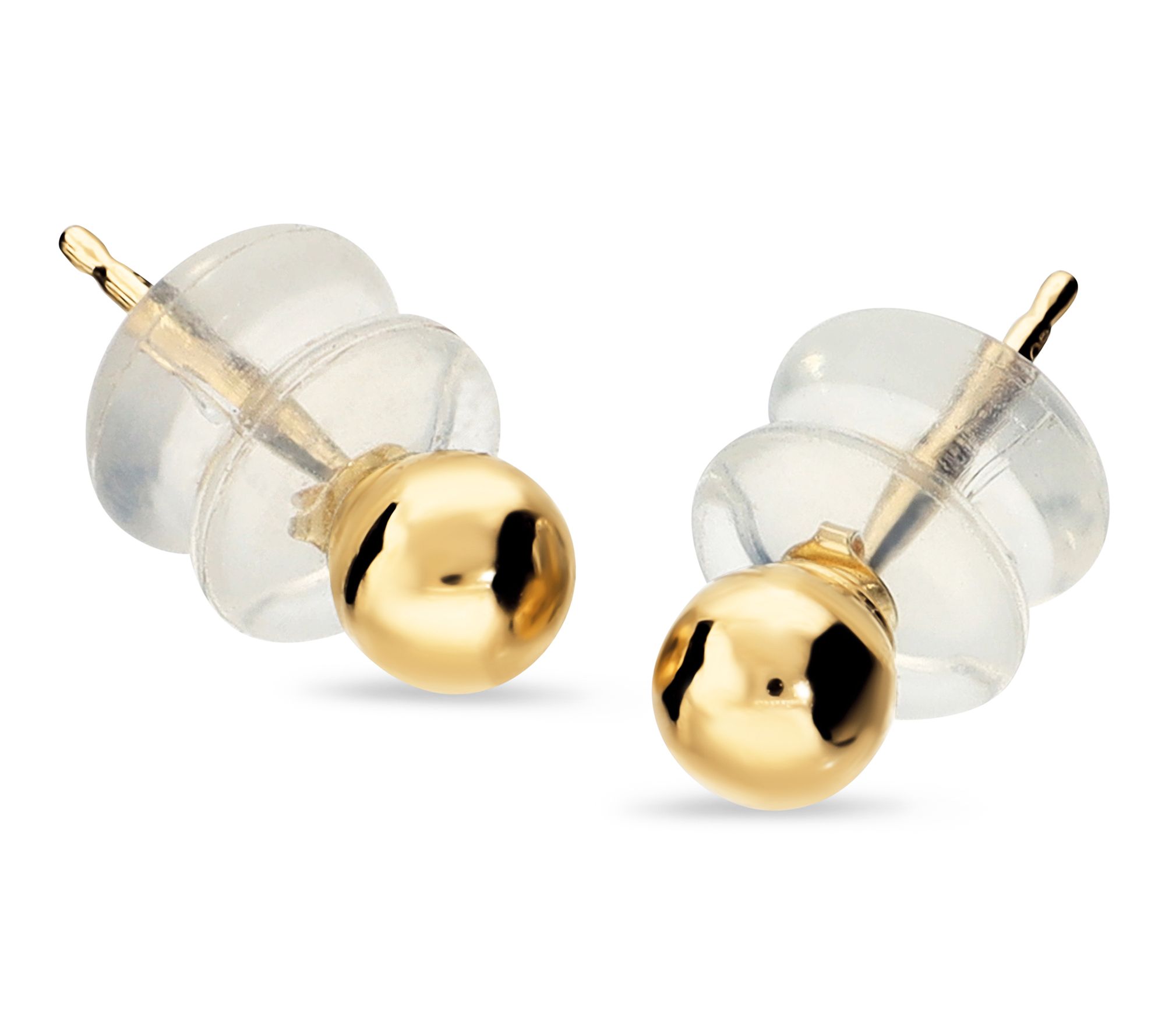 David Markstein 14K Gold Polished Bead 4mm StudEarrings