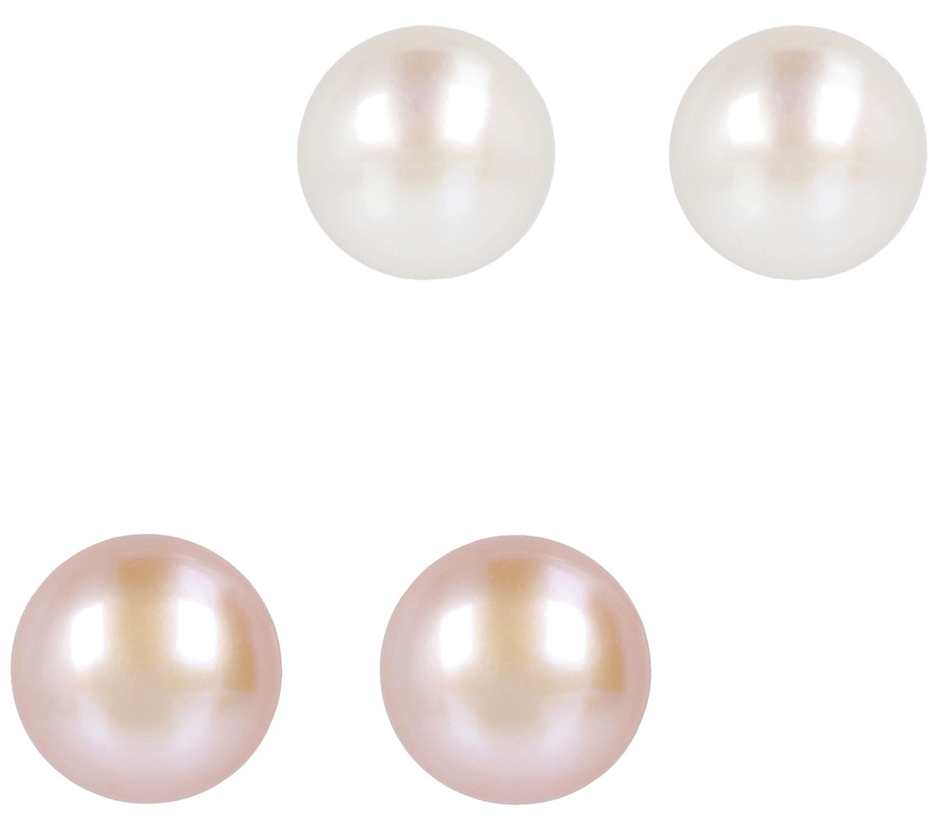 Honora Cultured Pearl Set of 2 Stud Earrings,Boxed