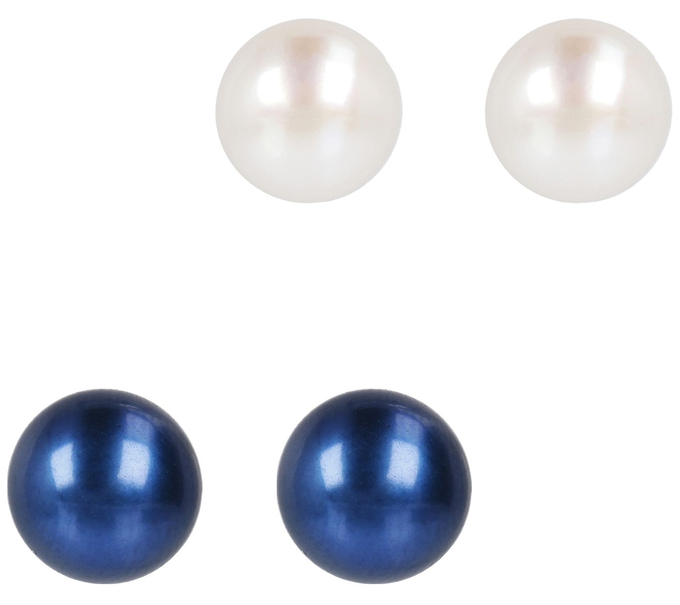 Honora Cultured Pearl Set of 2 Stud Earrings,Boxed