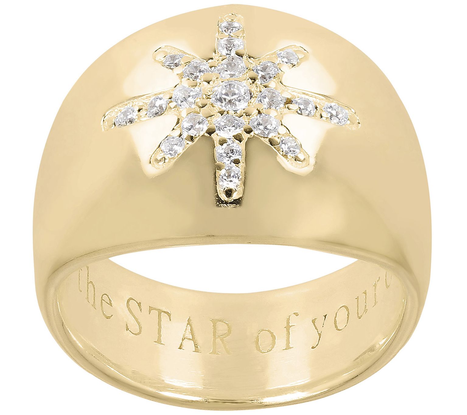 Linea by Louis Dell'Olio Pave Star Band Ring, Sterling Silver