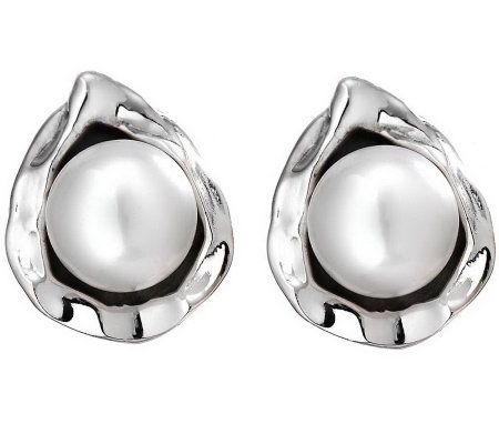 Hagit Gorali Sterling Bloom Cultured FreshwaterPearl Earrings