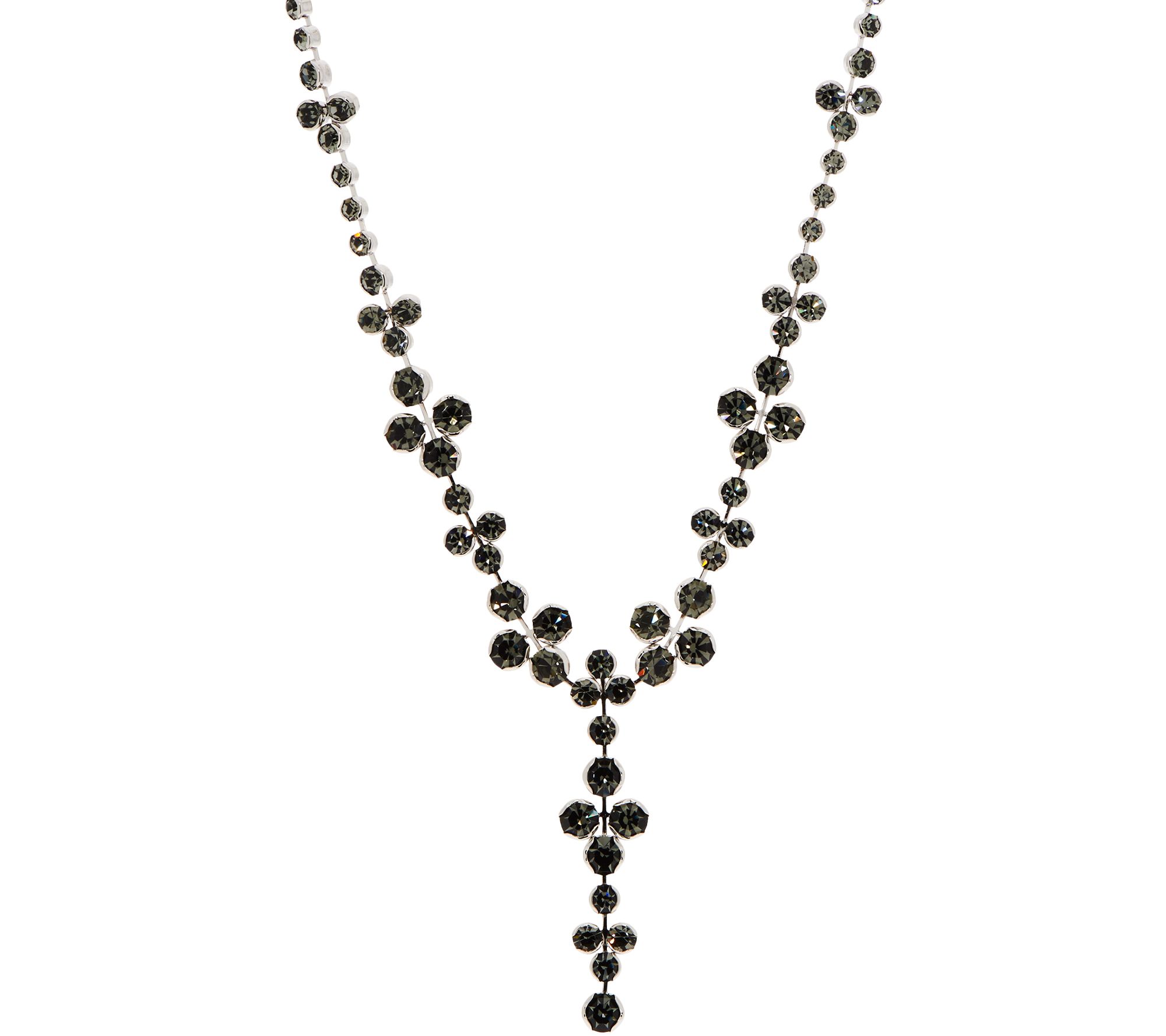 LOGO Links by Lori Goldstein Rhinestone Lariat Necklace - QVC.com