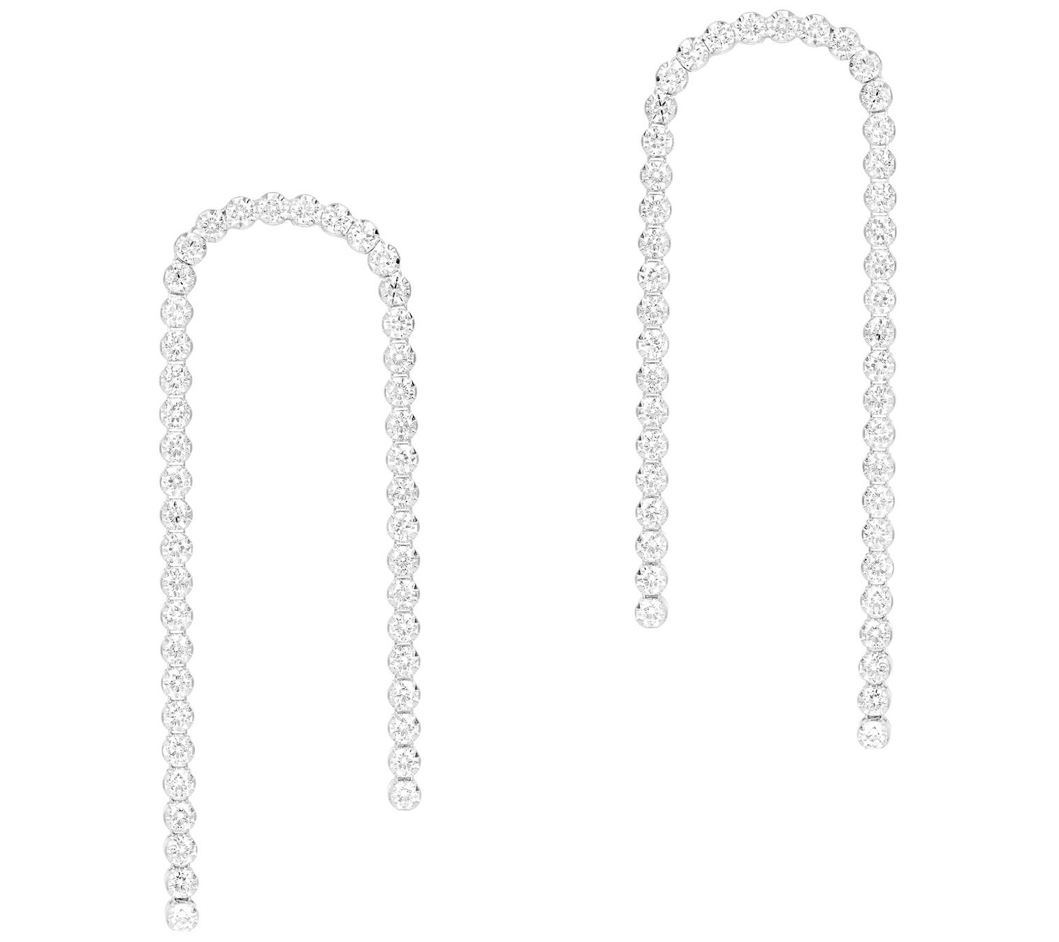 Diamonique 5.00 cttw Dangle Earrings, S terlingSilver