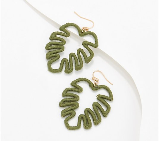 Palm Leaf Outline Fashion Earrings
