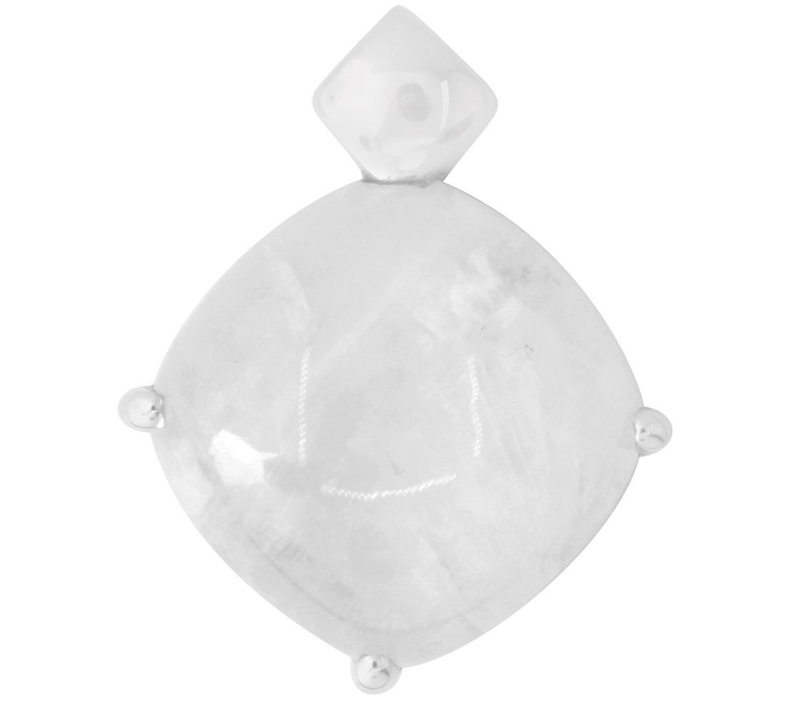 Sterling Silver Rainbow Moonstone Pendant