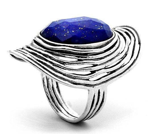 Or Paz Sterling Silver Elongated Gemstone Ring
