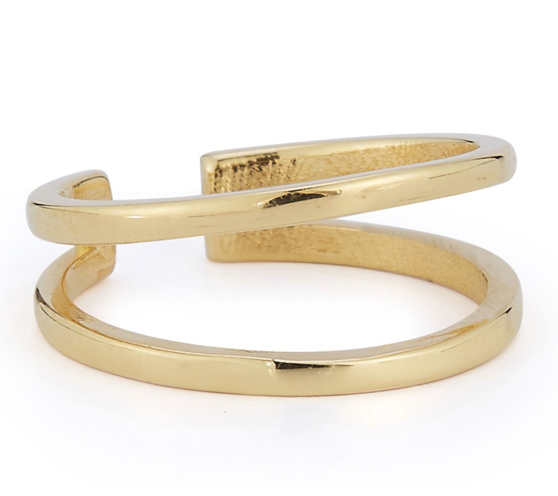Luminosa Gold Double Hoop Earring Cuff, 14K