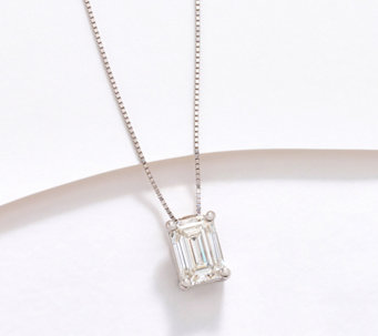Fire Light Lab Grown Diamond 1.0ct Solitaire Necklace, 14K