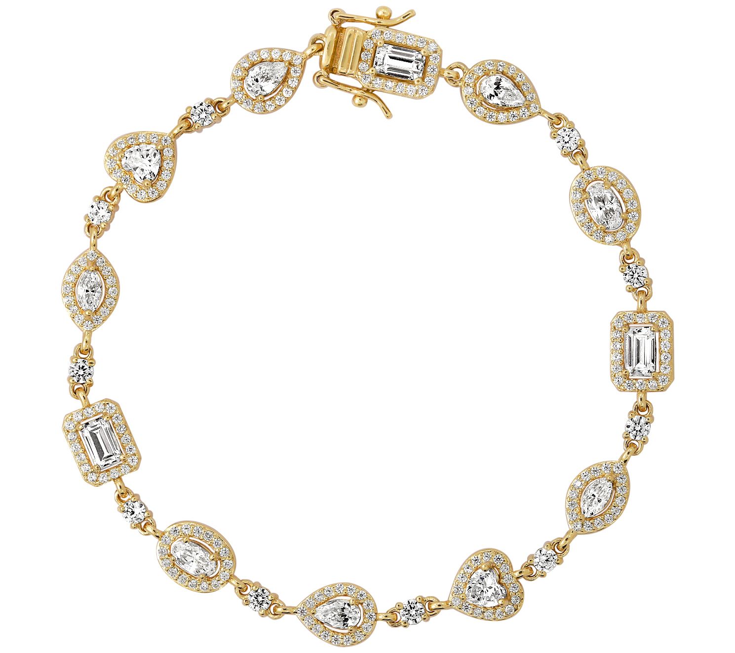 Diamonique 4.50 cttw Tennis Bracelet, Sterling Silver