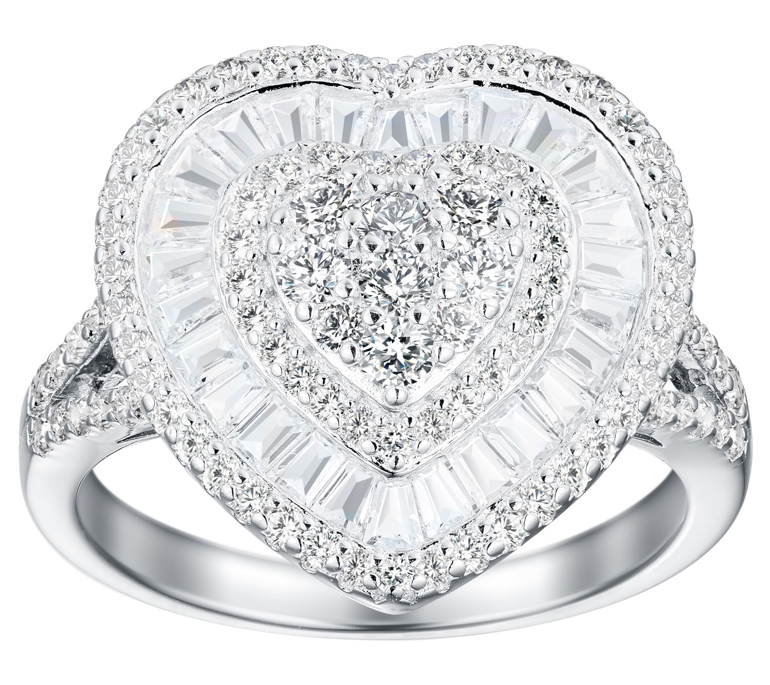 Qvc heart online ring