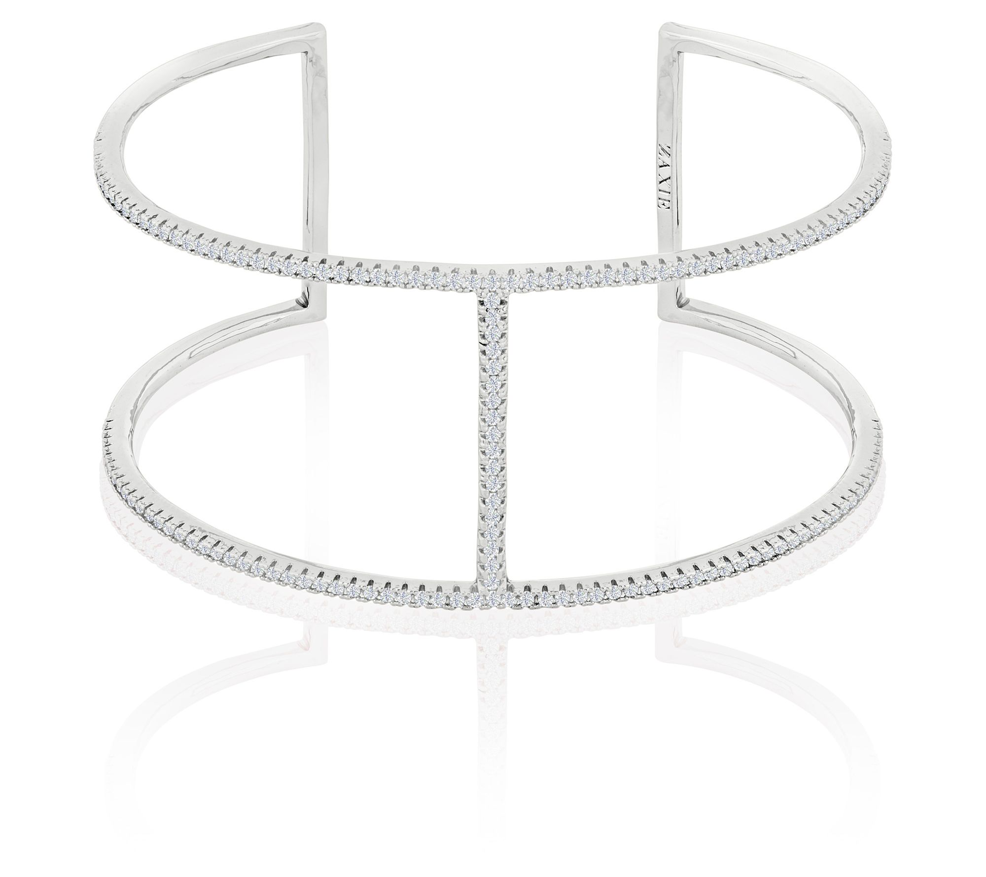 Diamonique x Zaxie 3.00 cttw Ritzy Pave Cuff