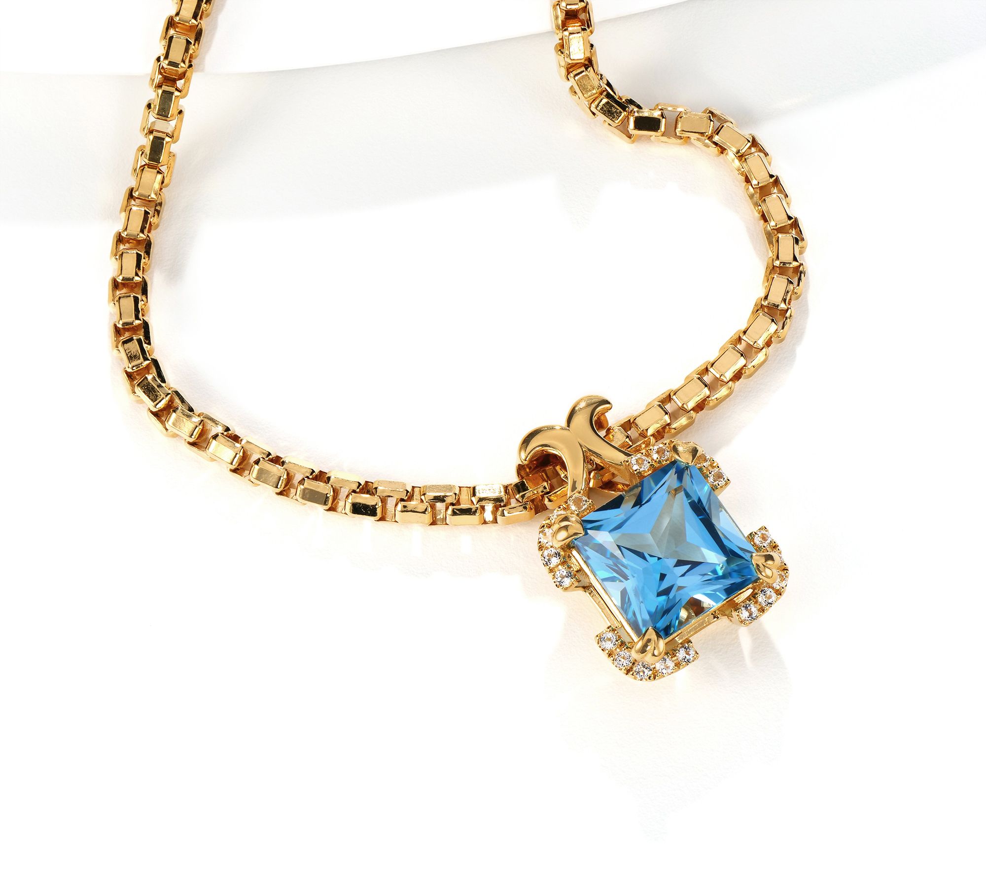 "As Is" Christian James by Scott Grimes 18K Gold Clad Pend&Chain