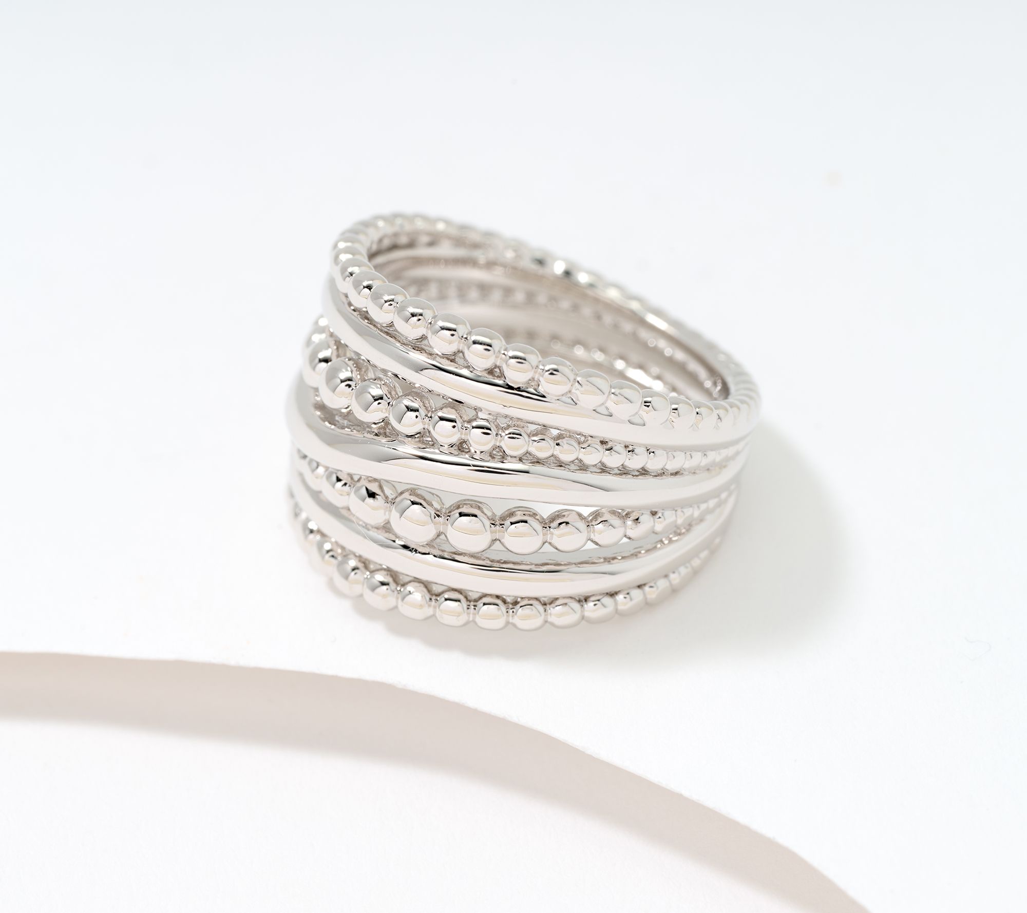 David Markstein Bronze Beaded Wave Ring