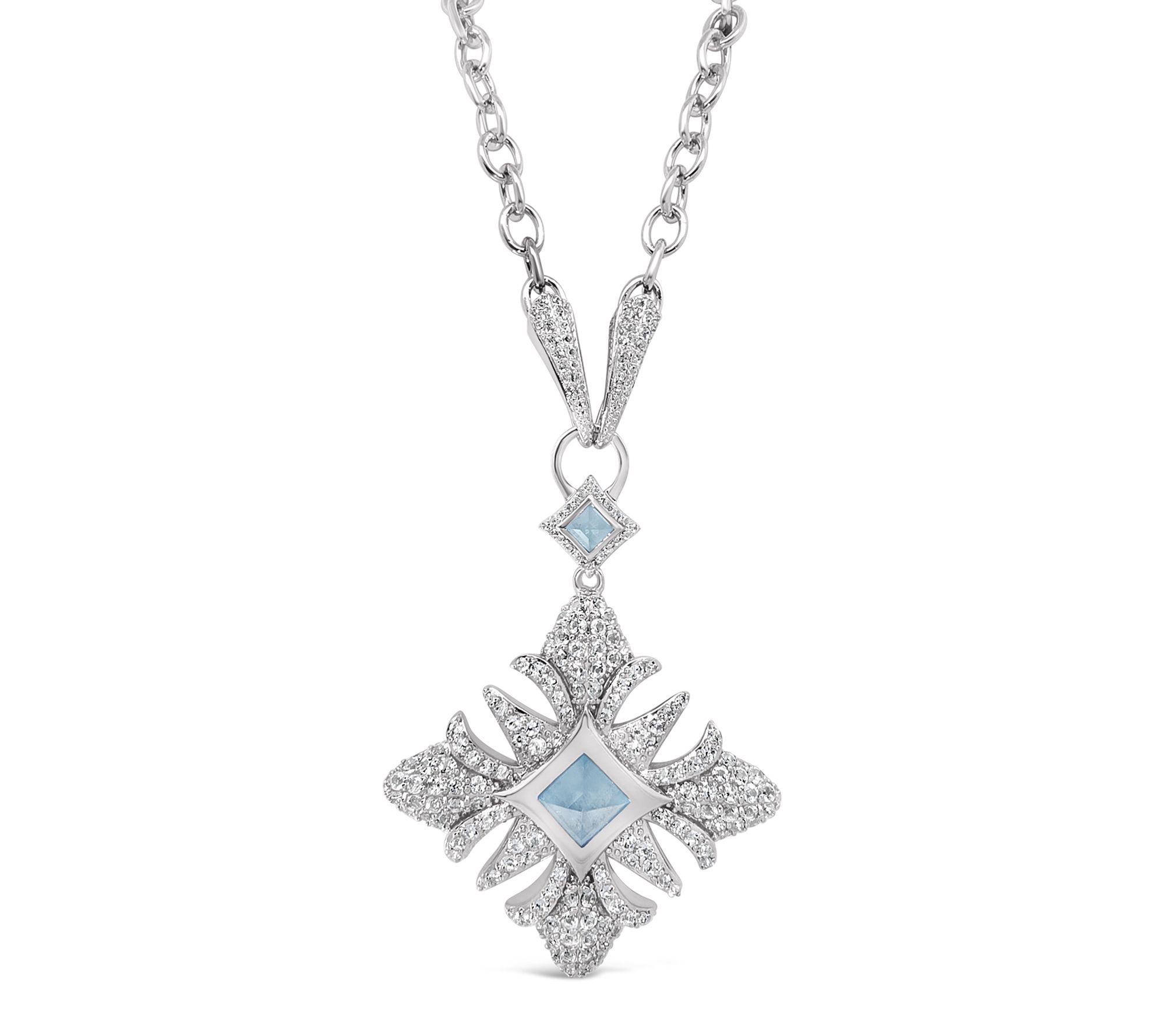 Margo Manhattan Sterling Silver Topaz Chantal Necklace