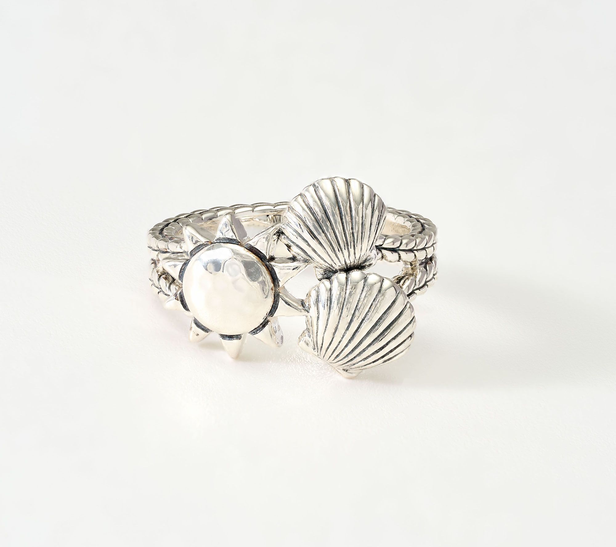 JAI Sterling Silver Symbols of the Season Summer Ring