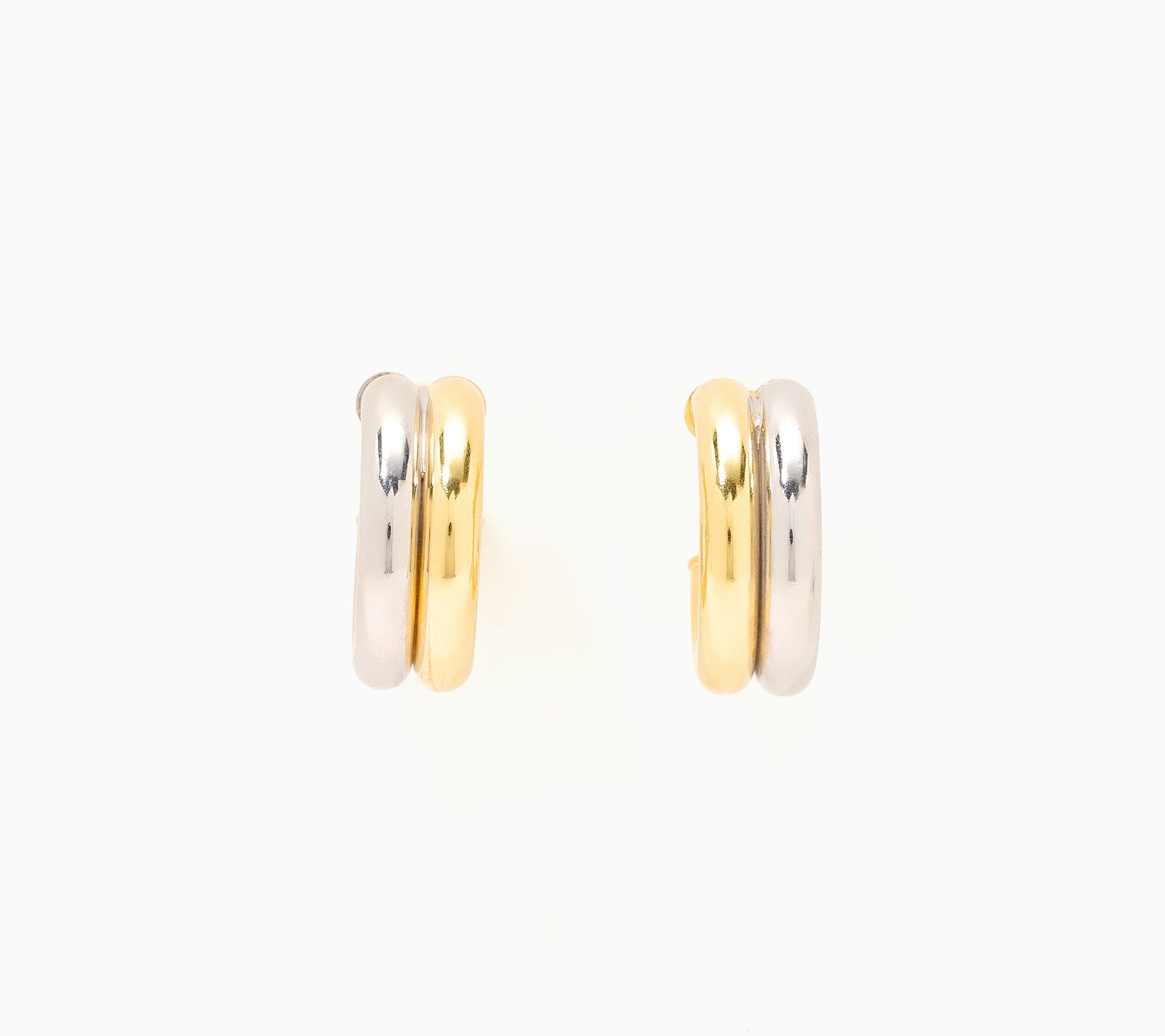 David Markstein Sterling Silver Luxe Double Hoop Earrings
