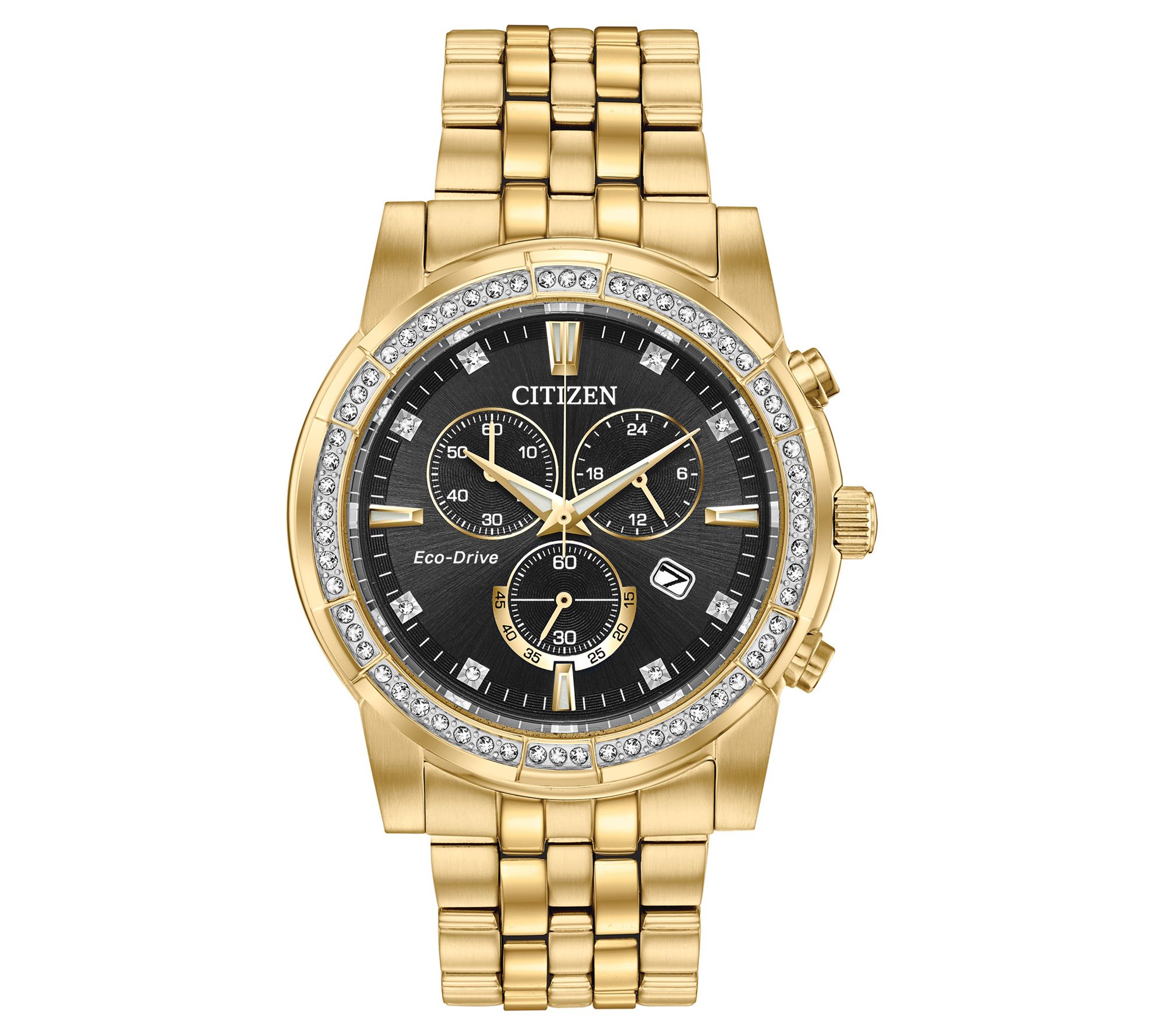 Citizen EcoDrive Men's Goldtone Stainless Crystal Watch