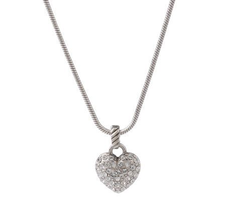 Brighton Sacred Heart Necklace with Reversible Pendant - QVC.com