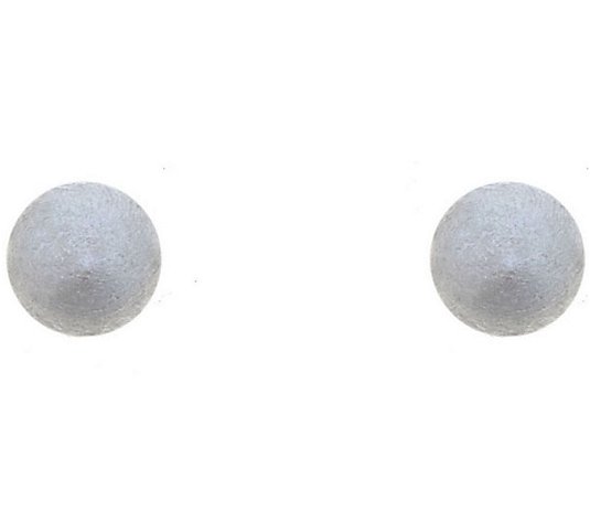 Sterling Silver 4mm Satin Finish Ball StudEarrings