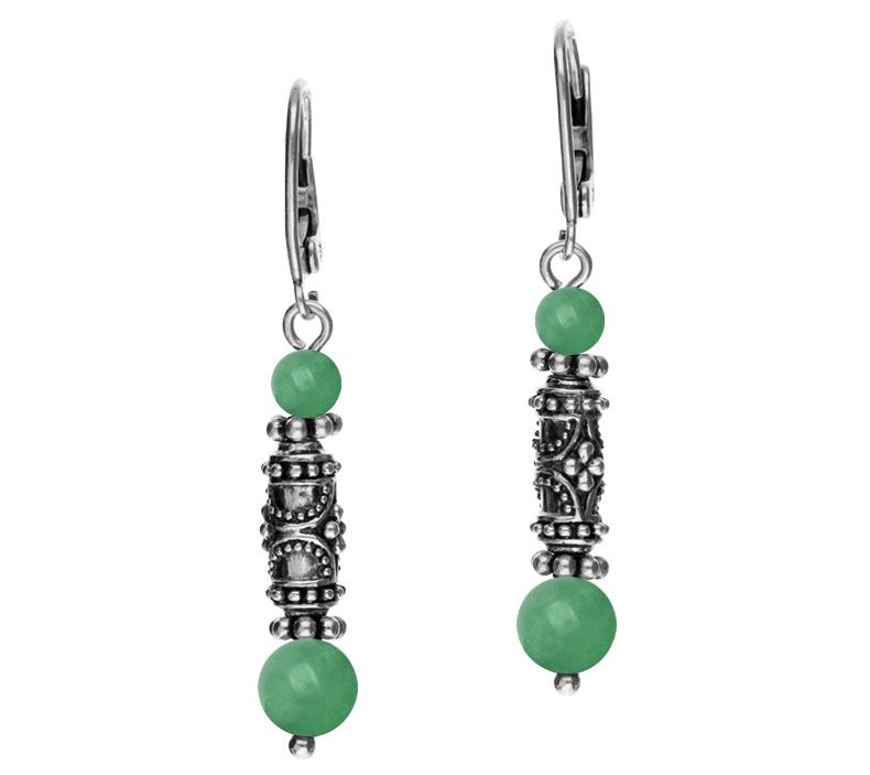 Elyse Ryan Sterling Gemstone Dangle Earrings