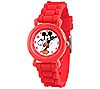 Disney Mickey Mouse Boy's Red Silicone Watch
