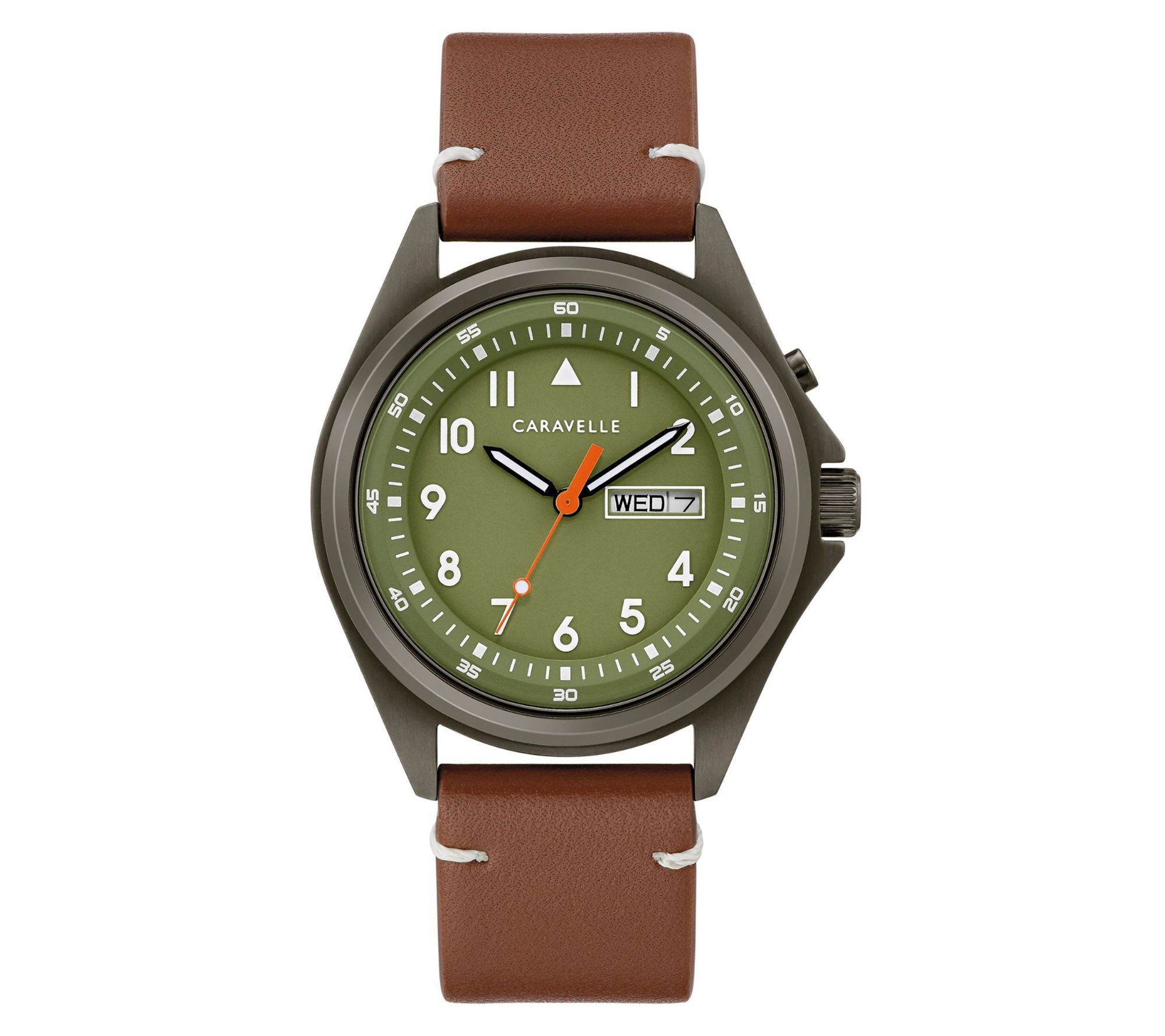 Caravelle by Bulova Men's Brown Leather Strap W atch