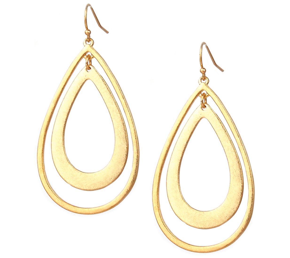 Marlyn Schiff Double Teardrop Dangle Earring QVC