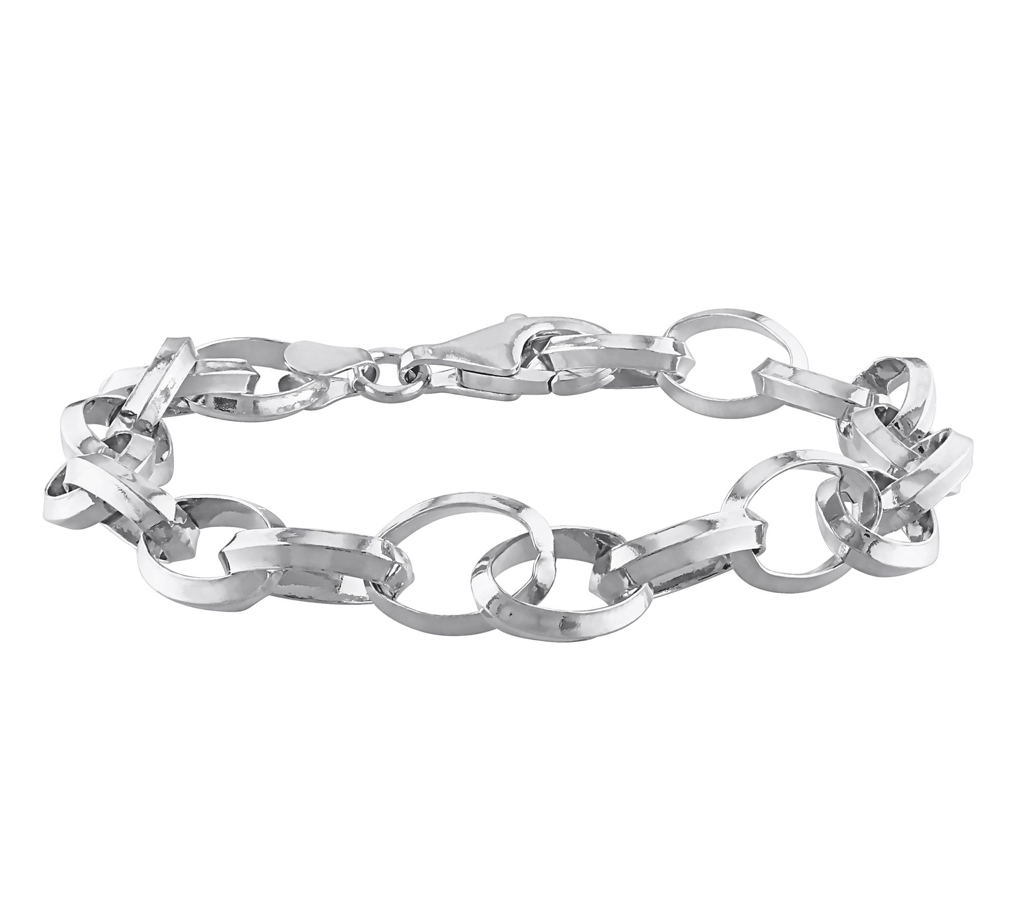 7.5" Rolo Chain Bracelet, Sterling Silver