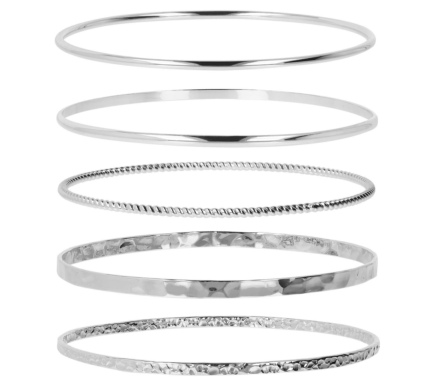 David Markstein Bronze Set of 5 Slip- On Bangles