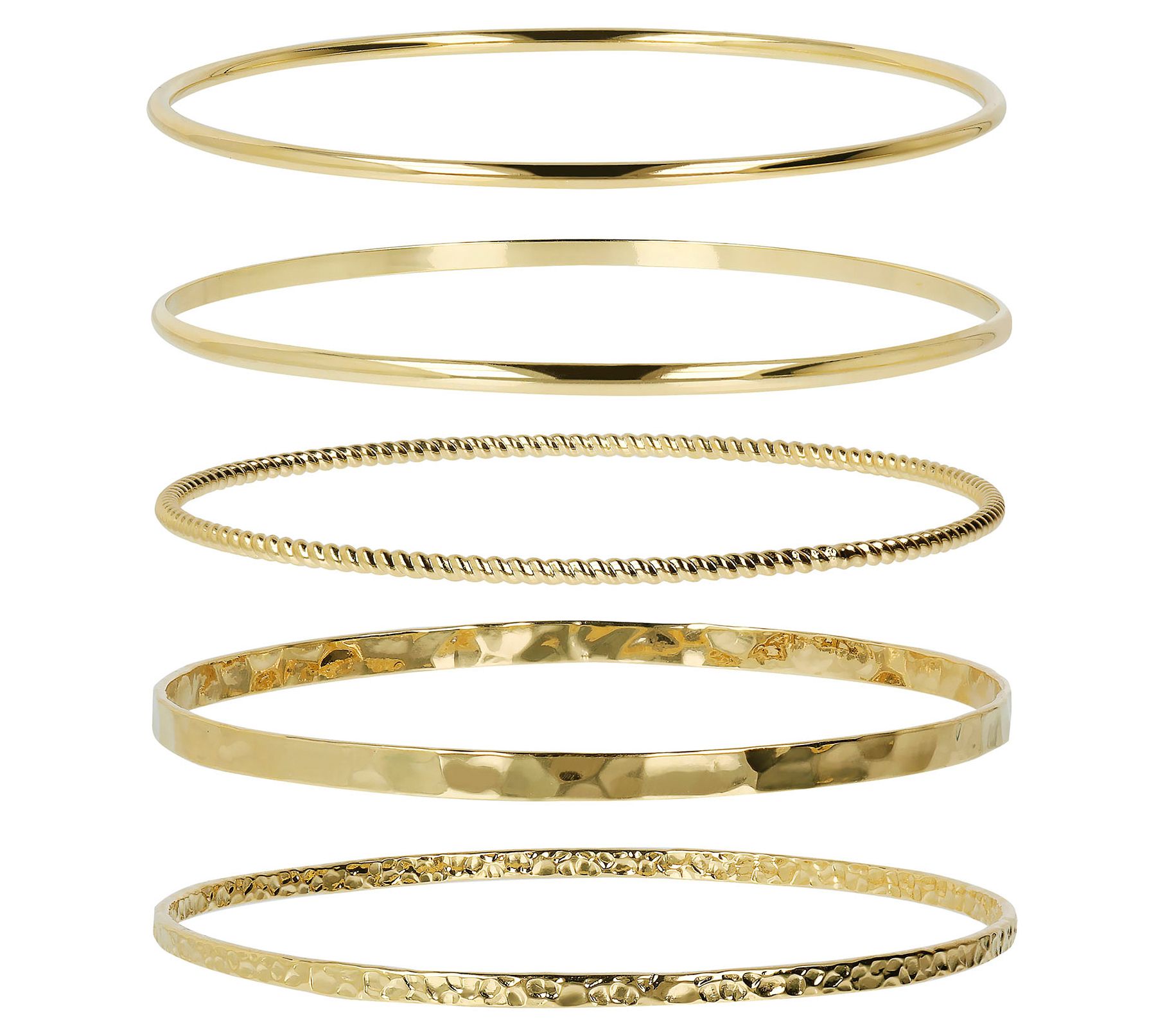 David Markstein Bronze Set of 5 Slip- On Bangles
