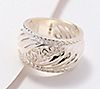 JMH Jewellery Sterling Silver Trinity Ribbon Band Ring