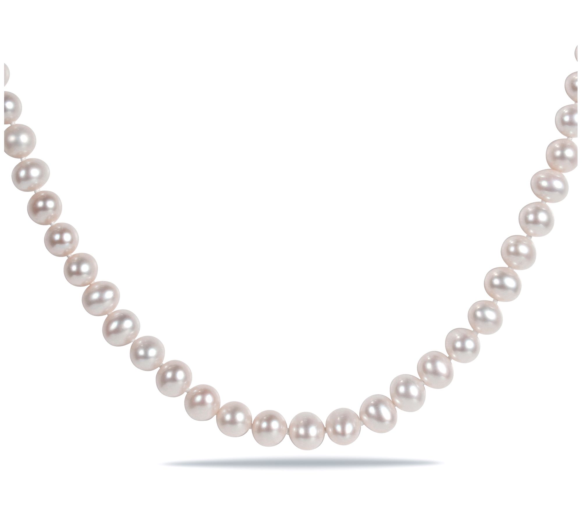 Affinity Cultured Pearl 16" Necklace, SterlingSilver