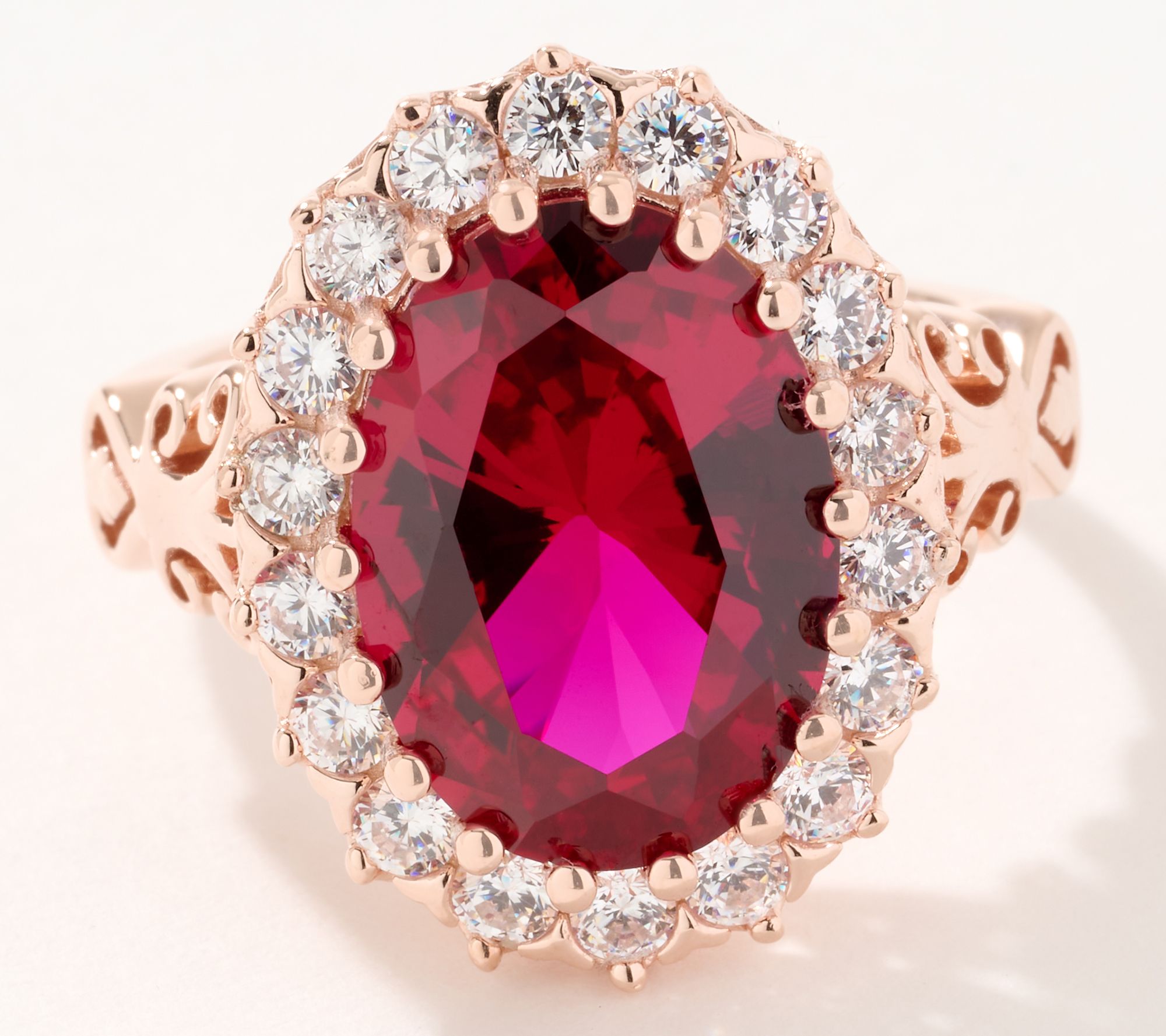 "As Is" Diamonique x Prince Dimitri Queen Maria Jose Ring,Sterl