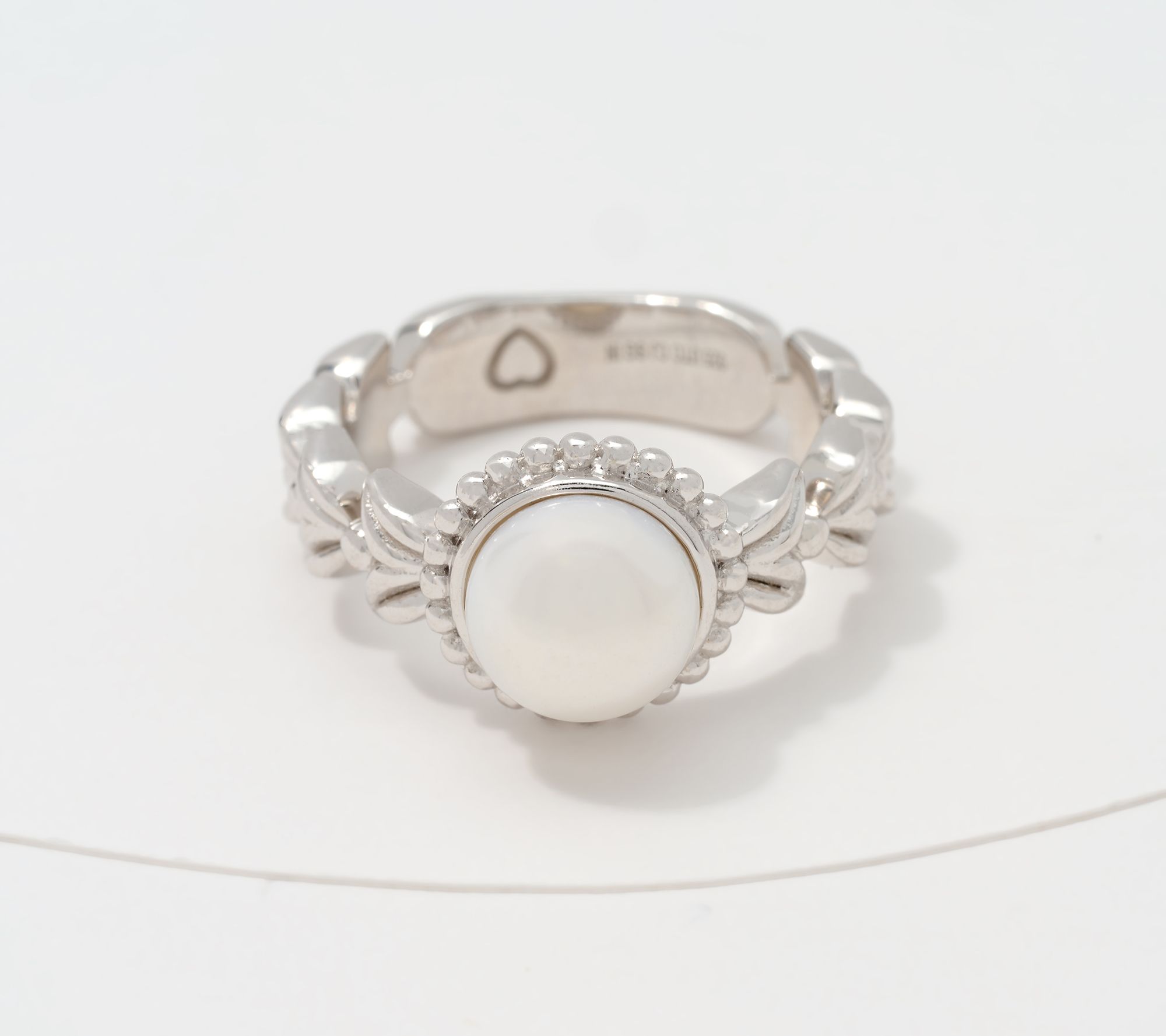 Christian James by Scott Grimes Sterling Silver 8mm Freshwater Pearl Ring