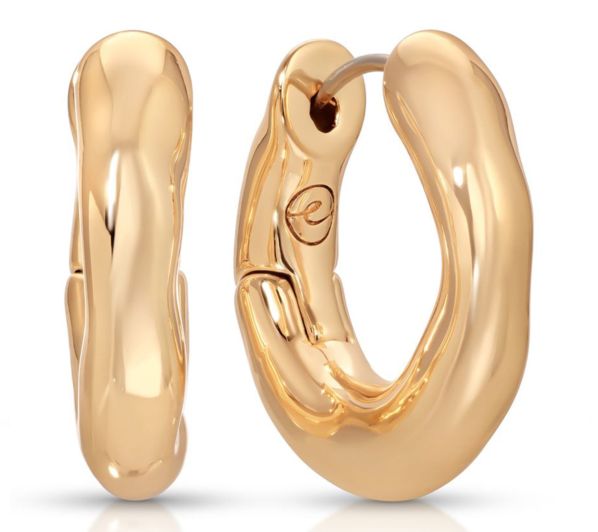 Ettika Mini Molten Hoop Earrings