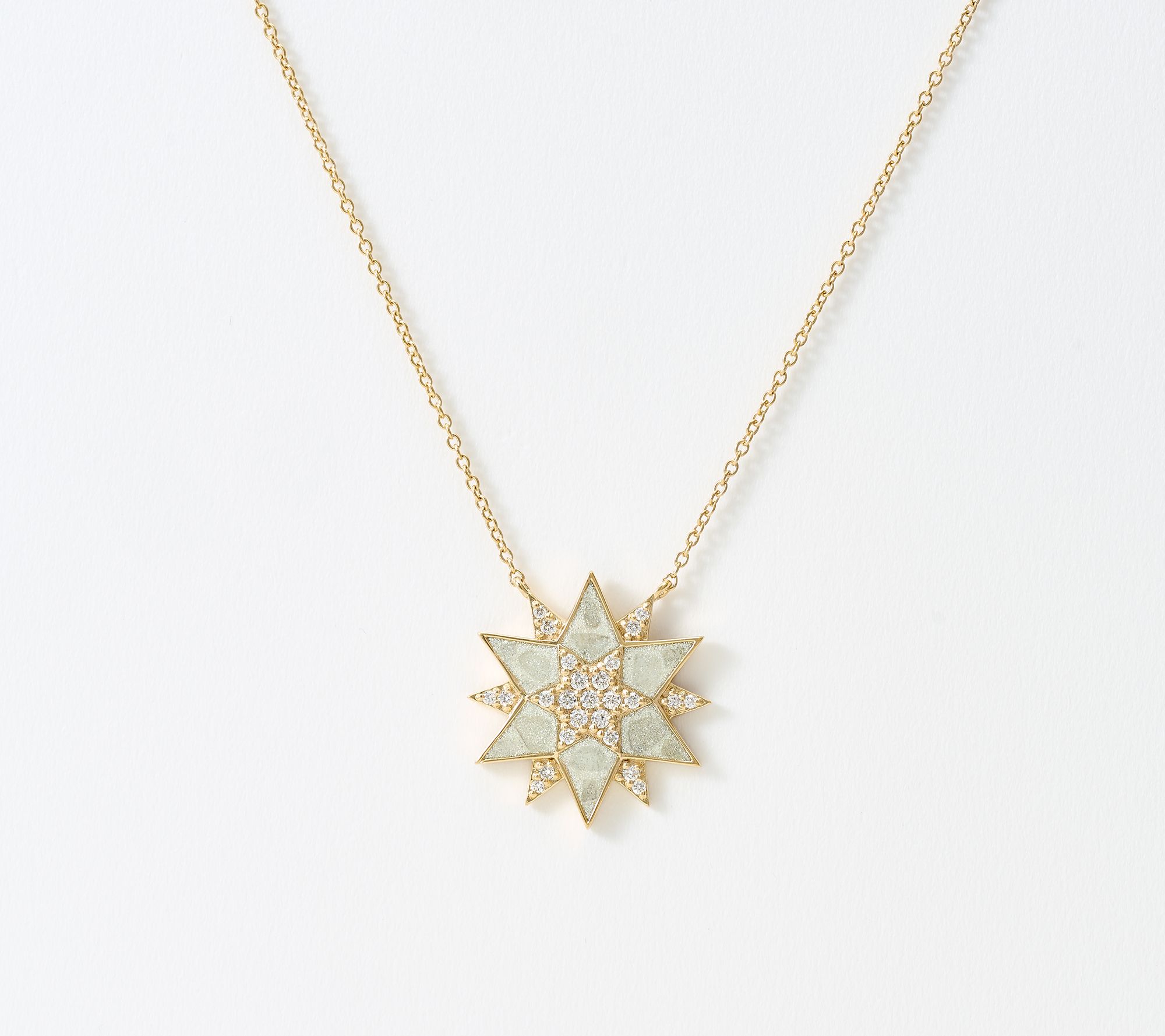Kirks Folly Stardust Diamond Divine Protection Necklace - QVC.com