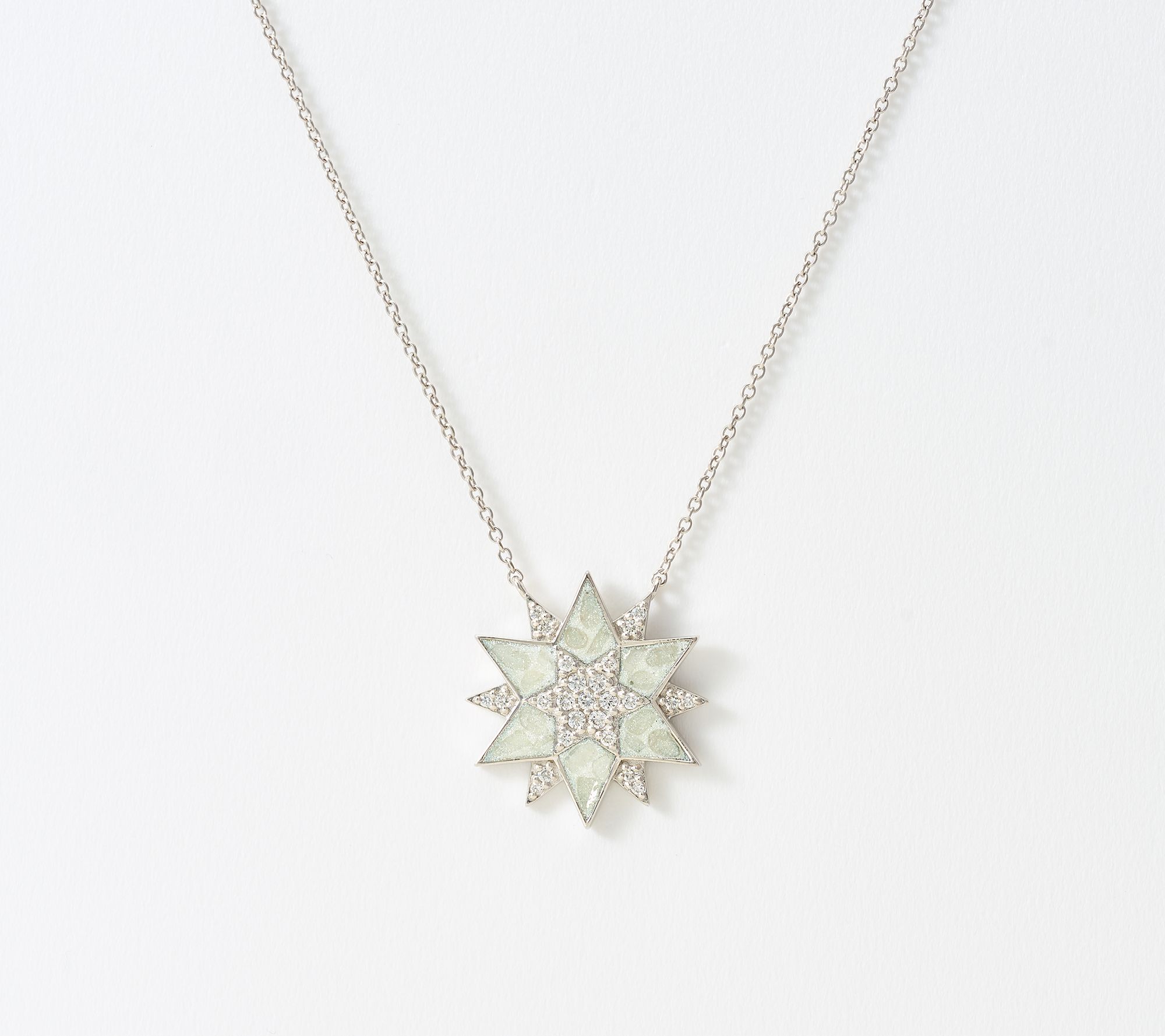Kirks Folly Stardust Diamond Divine Protection Necklace