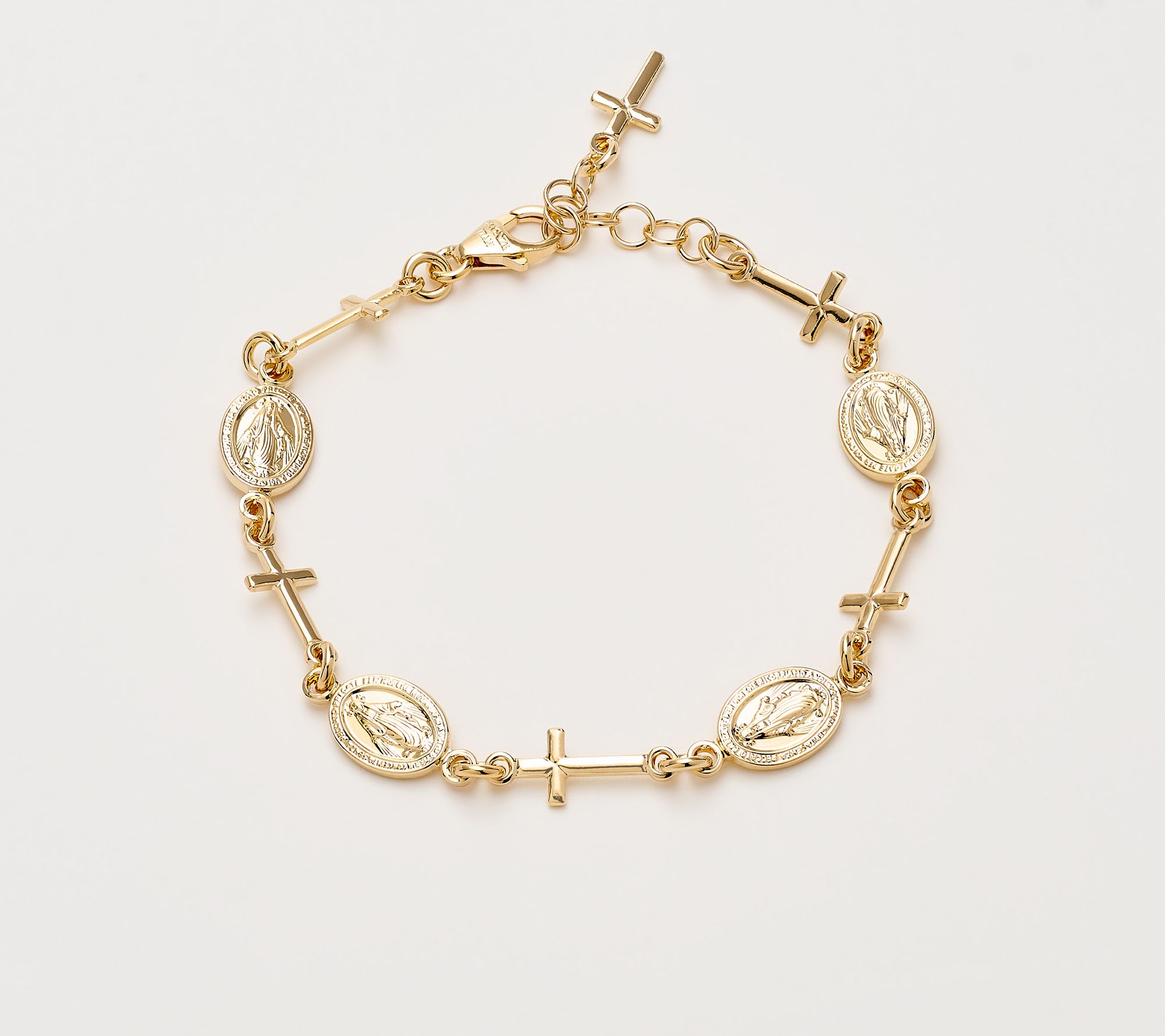 David Markstein Bronze Ponte Vecchio Religious Motif Bracelet