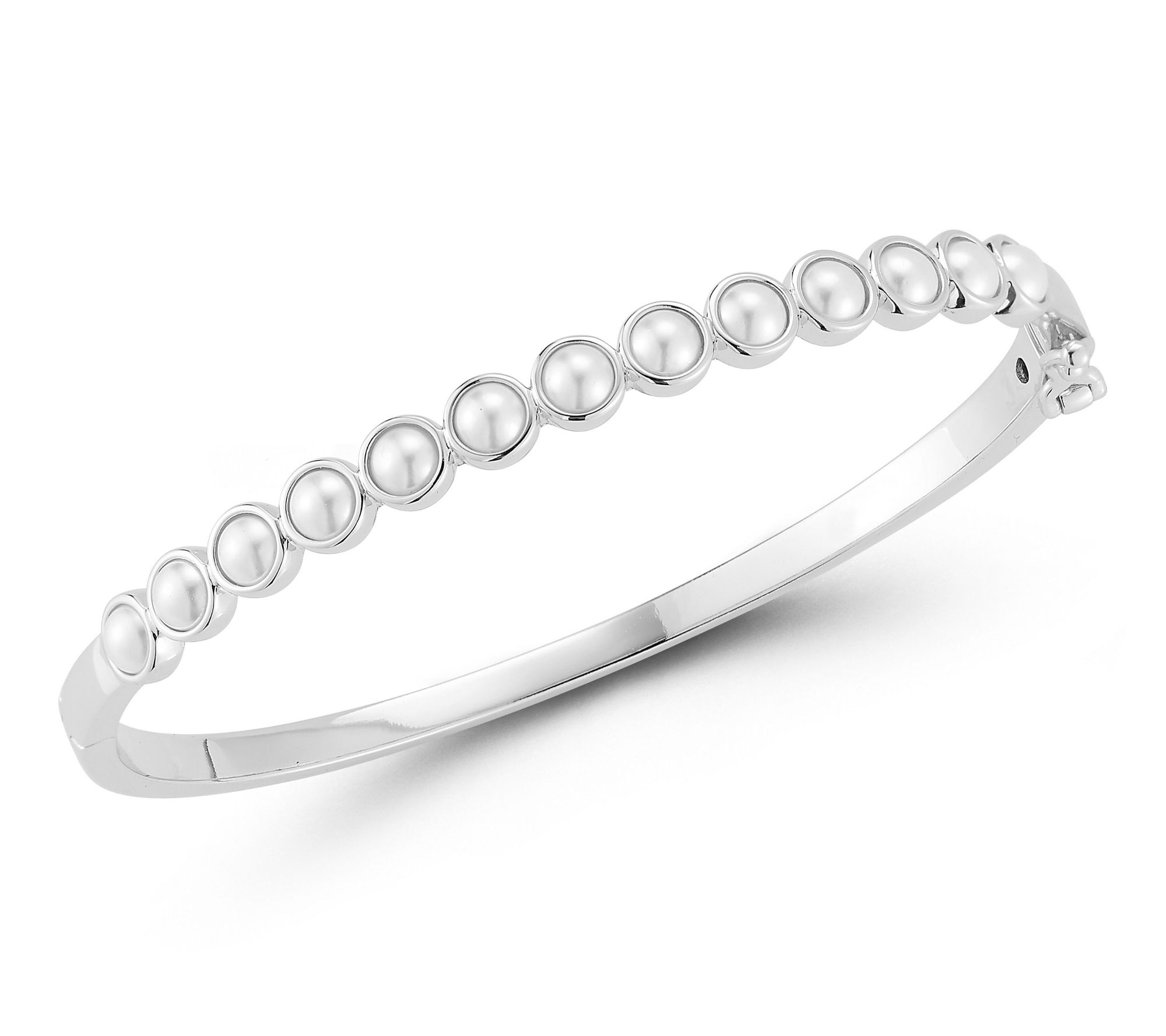 Rachel Zoe Cultured Pearl Bangle, Sterling Silver