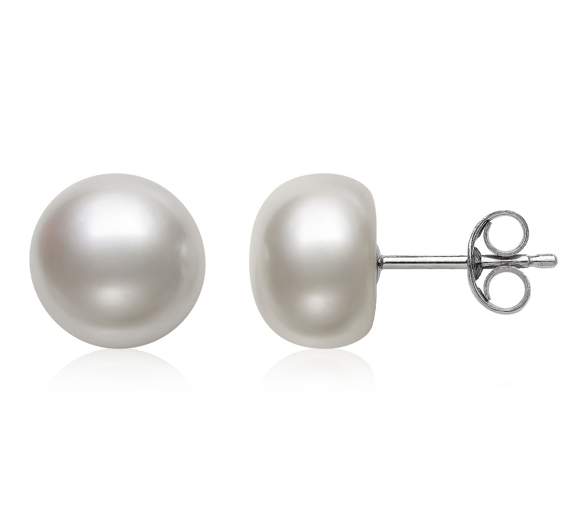 Amour De Pearl 10-11 mm Cultured Pearl Stud Earrings, Sterling